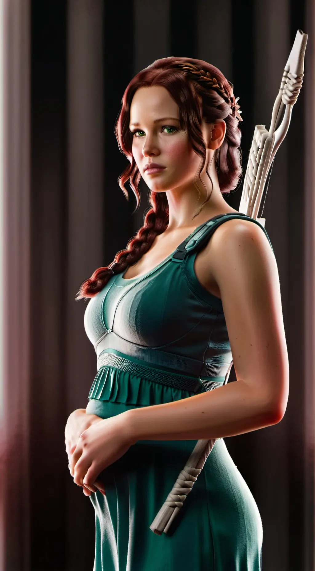 ai character: katniss everdeen  background