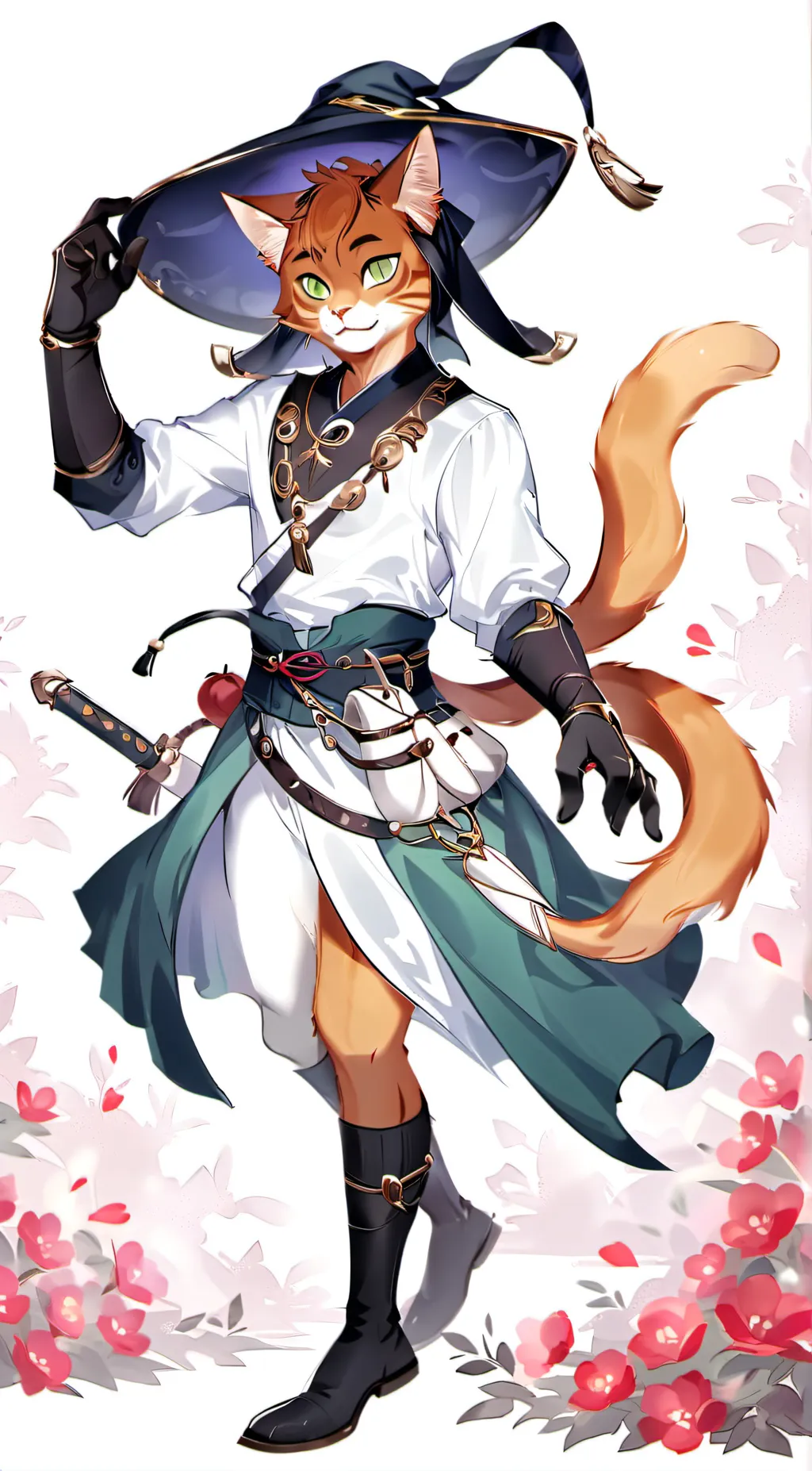 ai character: Puss in boots background