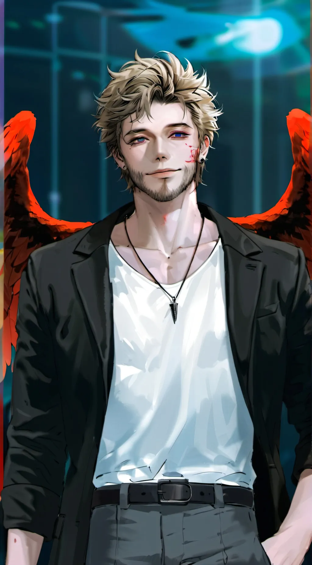 ai character: Hawks Dabi and You background