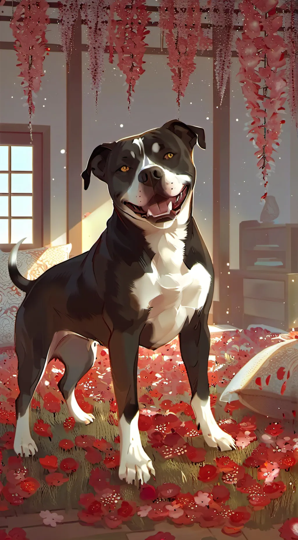 ai character: Petal background