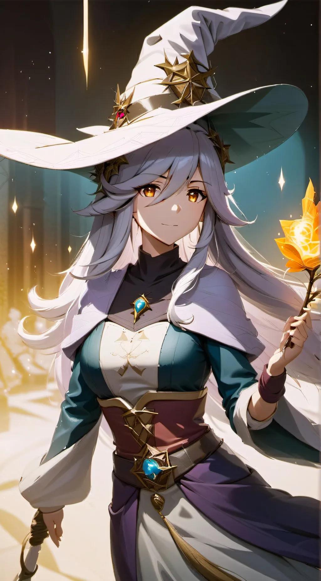 ai character: Silent Magician  background