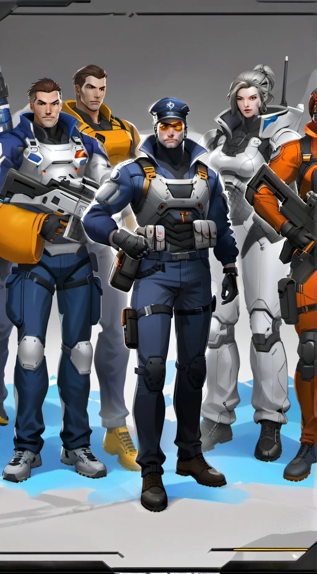 ai character: Overwatch background