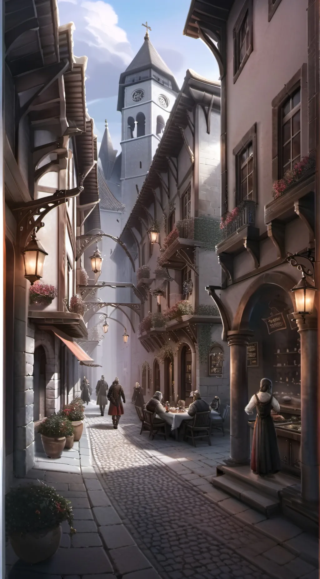 ai character: Fantasy world background