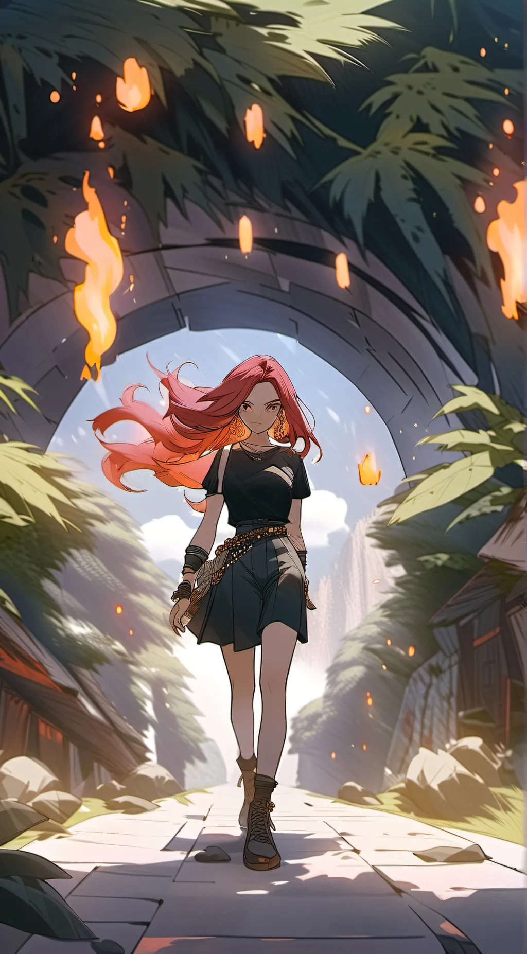 ai character: Flare background