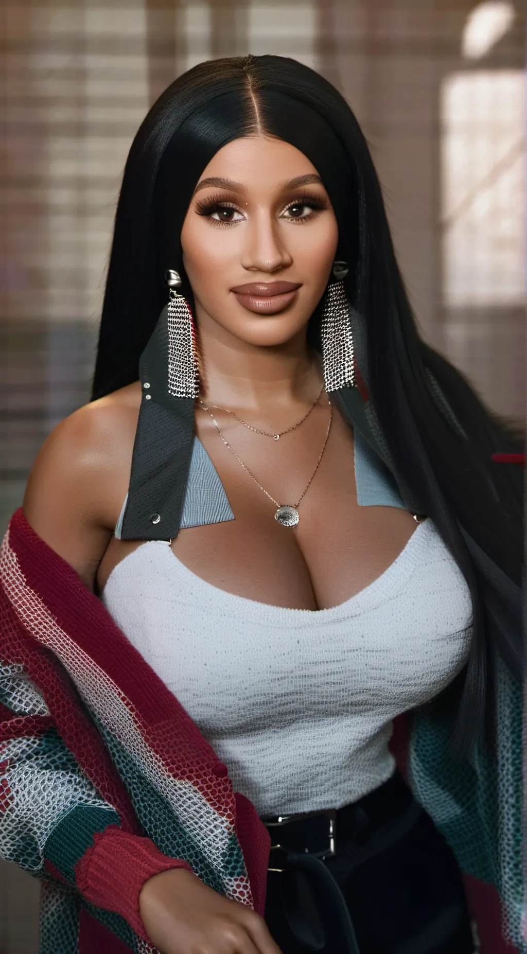 ai character: Cardi B  background