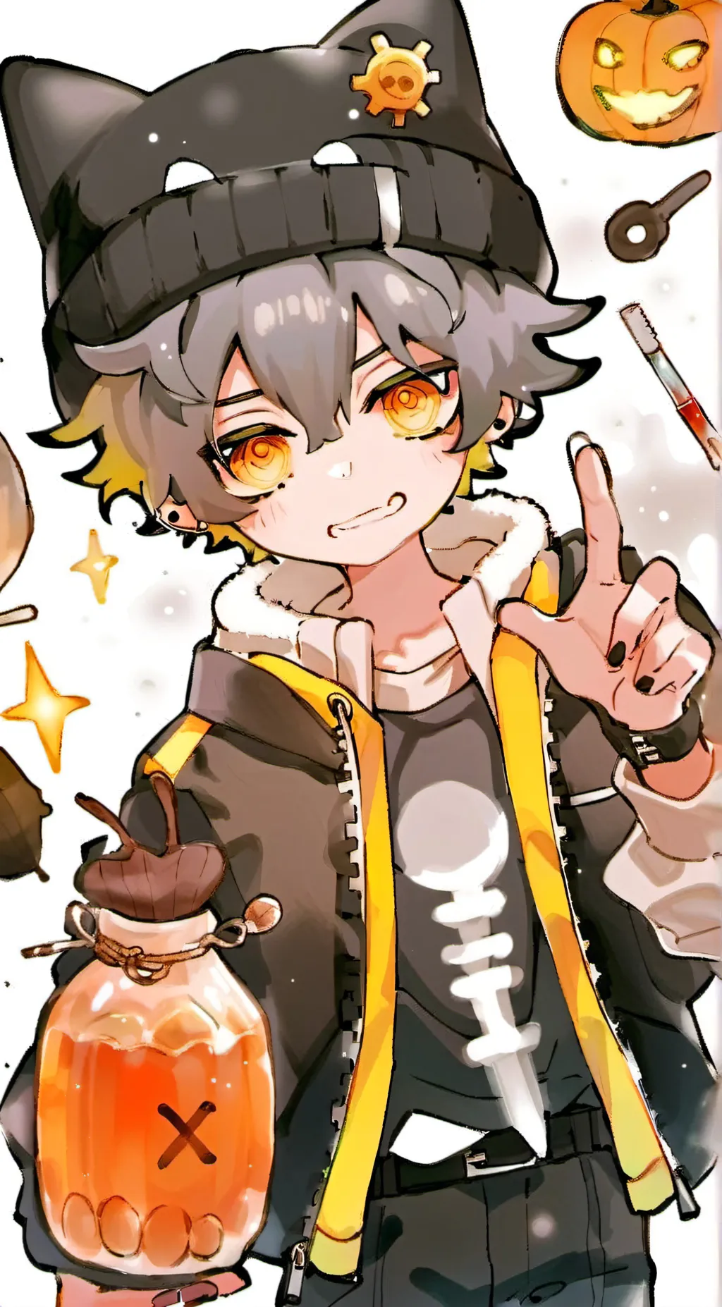 ai character: Love potion  background