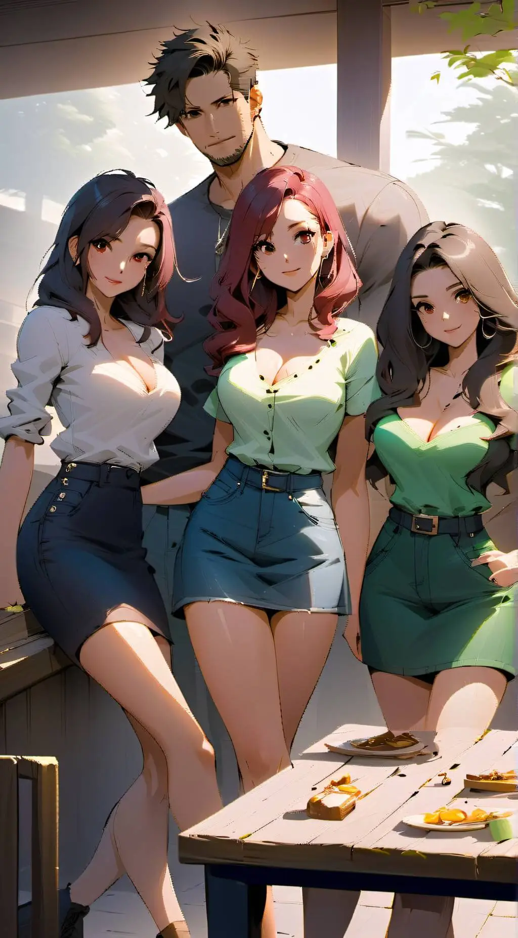 ai character: Step family background