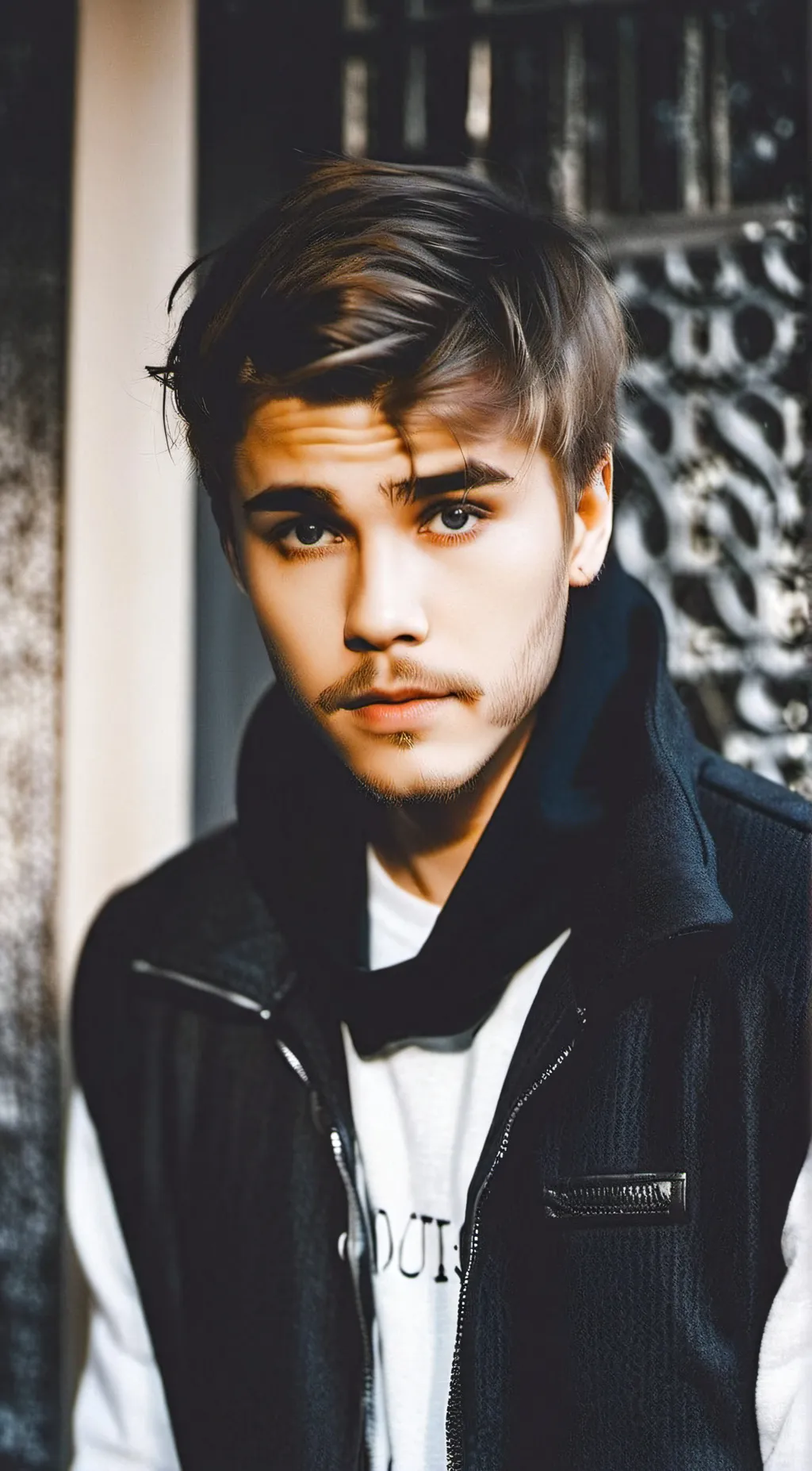 ai character: Justin Bieber  background