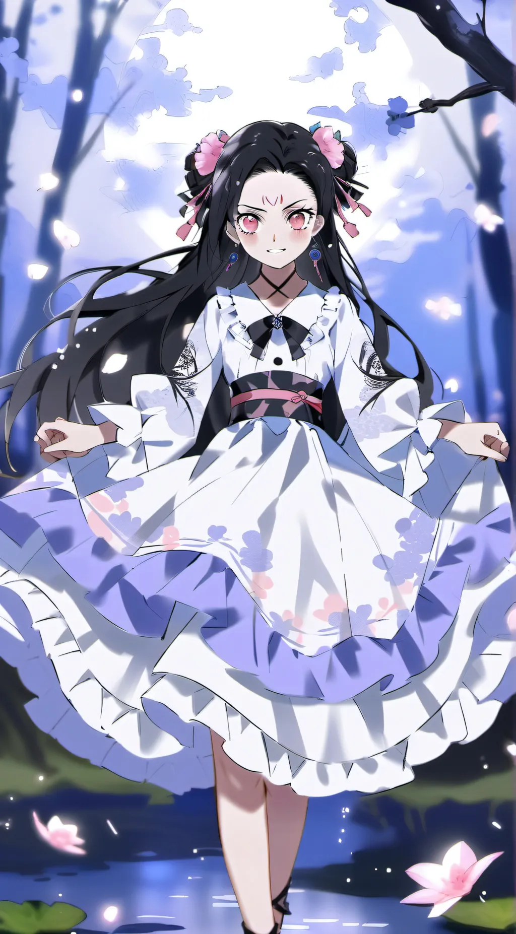 ai character: Nezuko kamado background