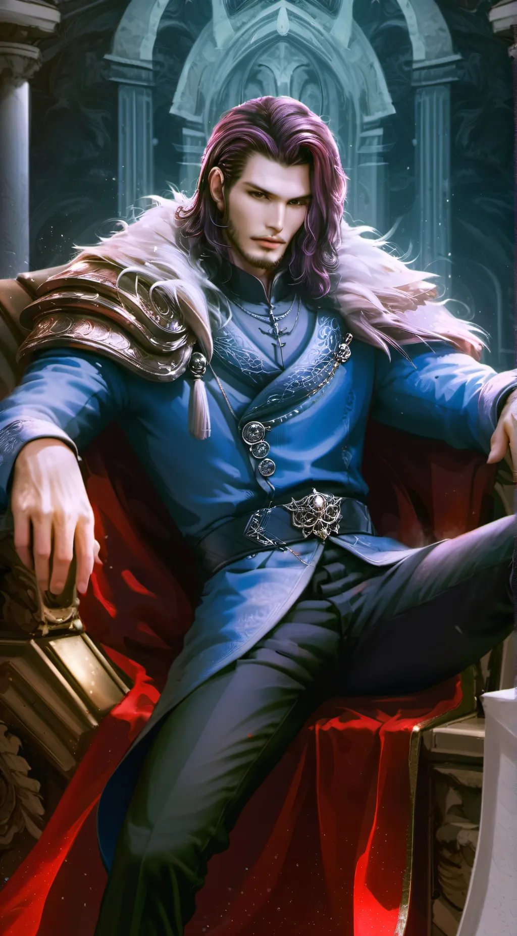 ai character: King Lucian  background