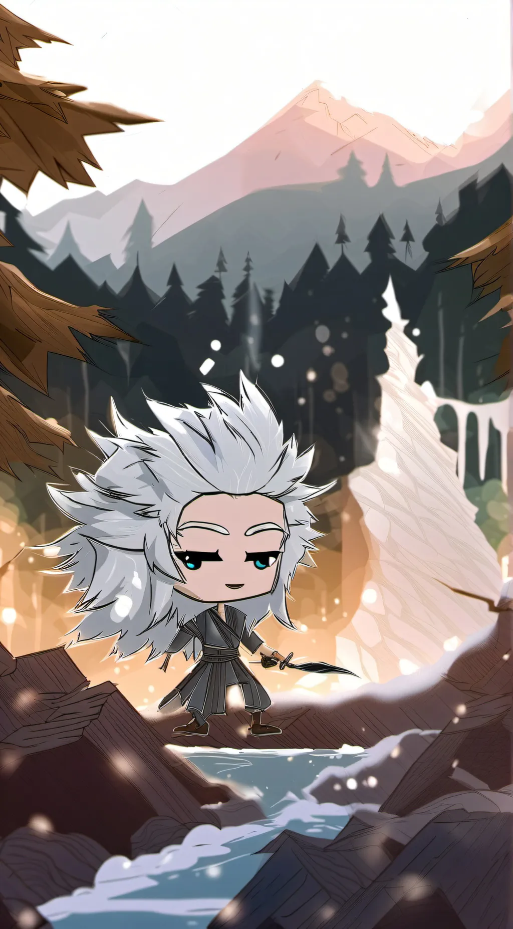 ai character: The sword man background