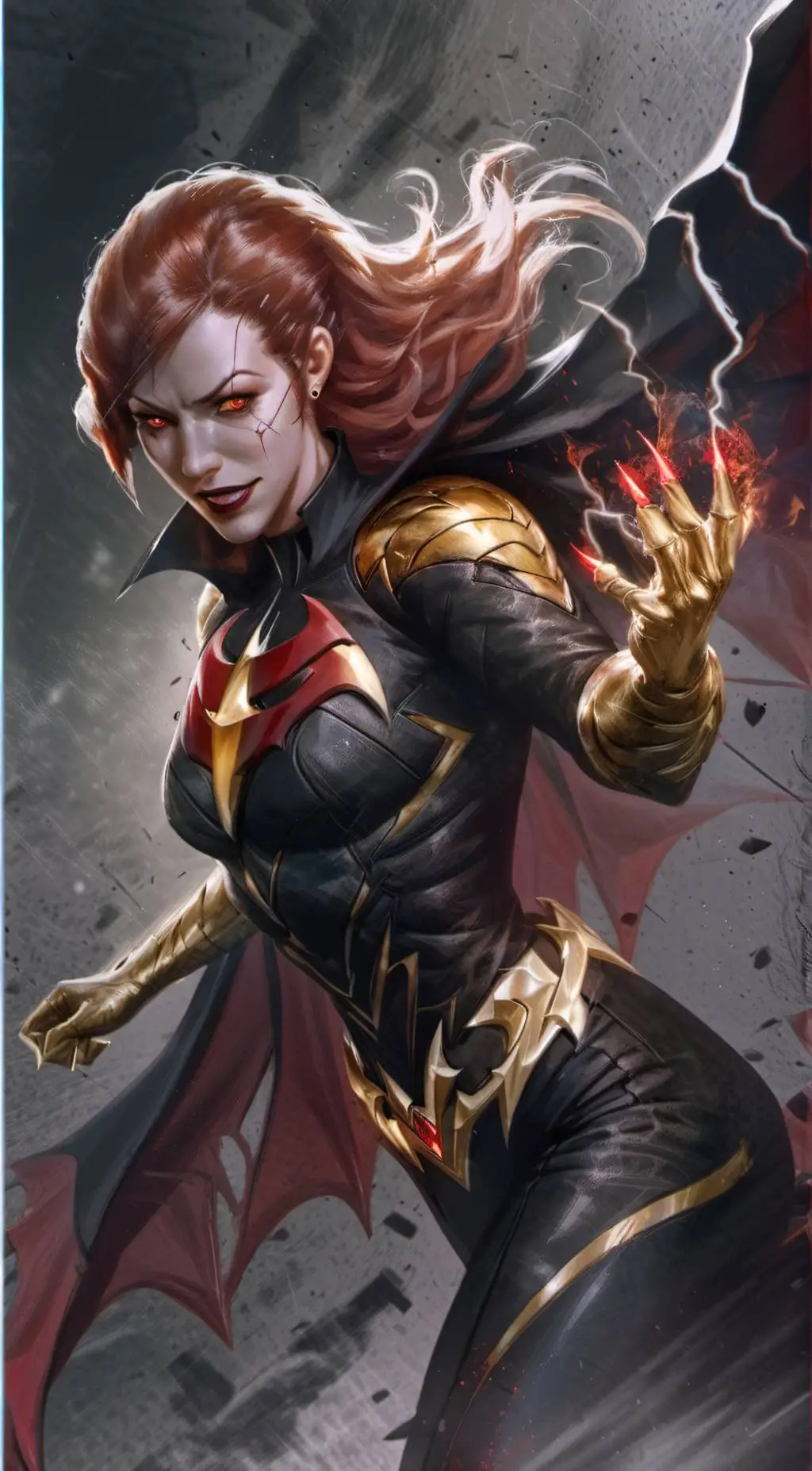 ai character: Emerald thawne background