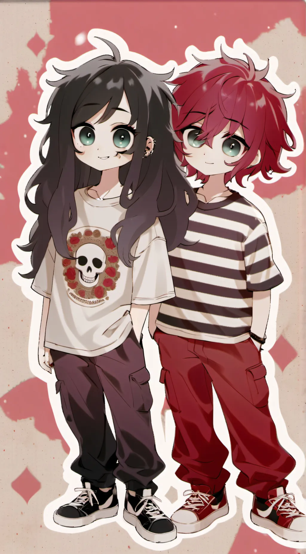 ai character: Eva and Evangeline background