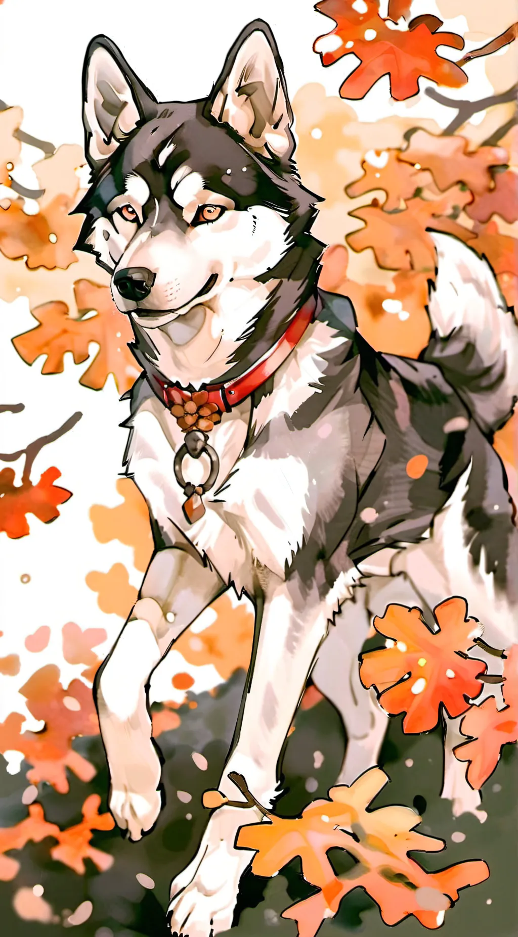ai character: husky background