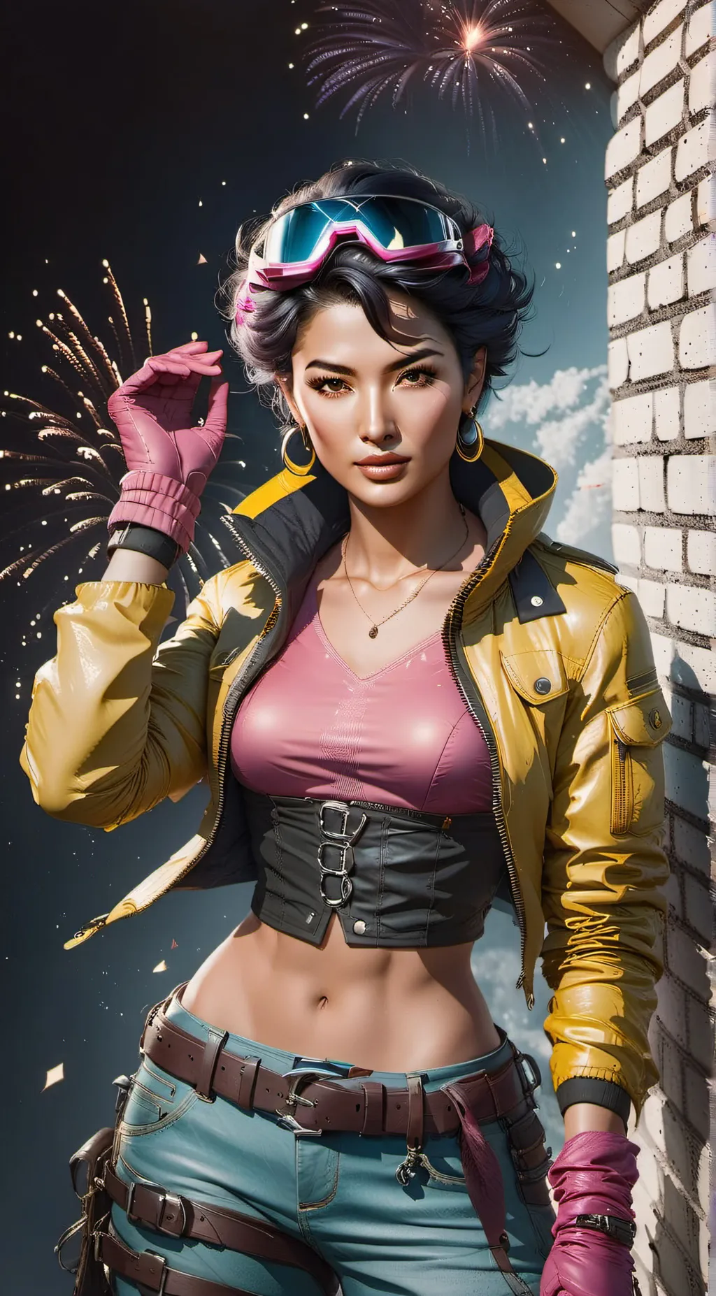 ai character: Jubilee  background