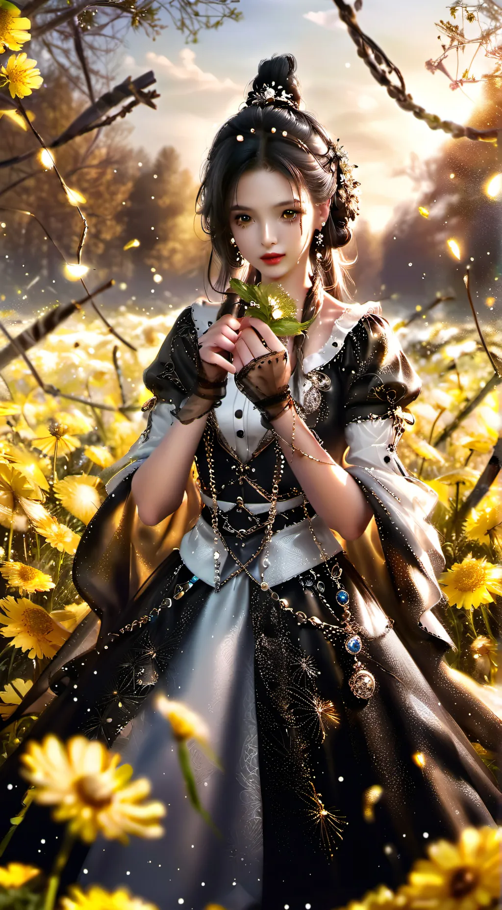 ai character: dandelion  background