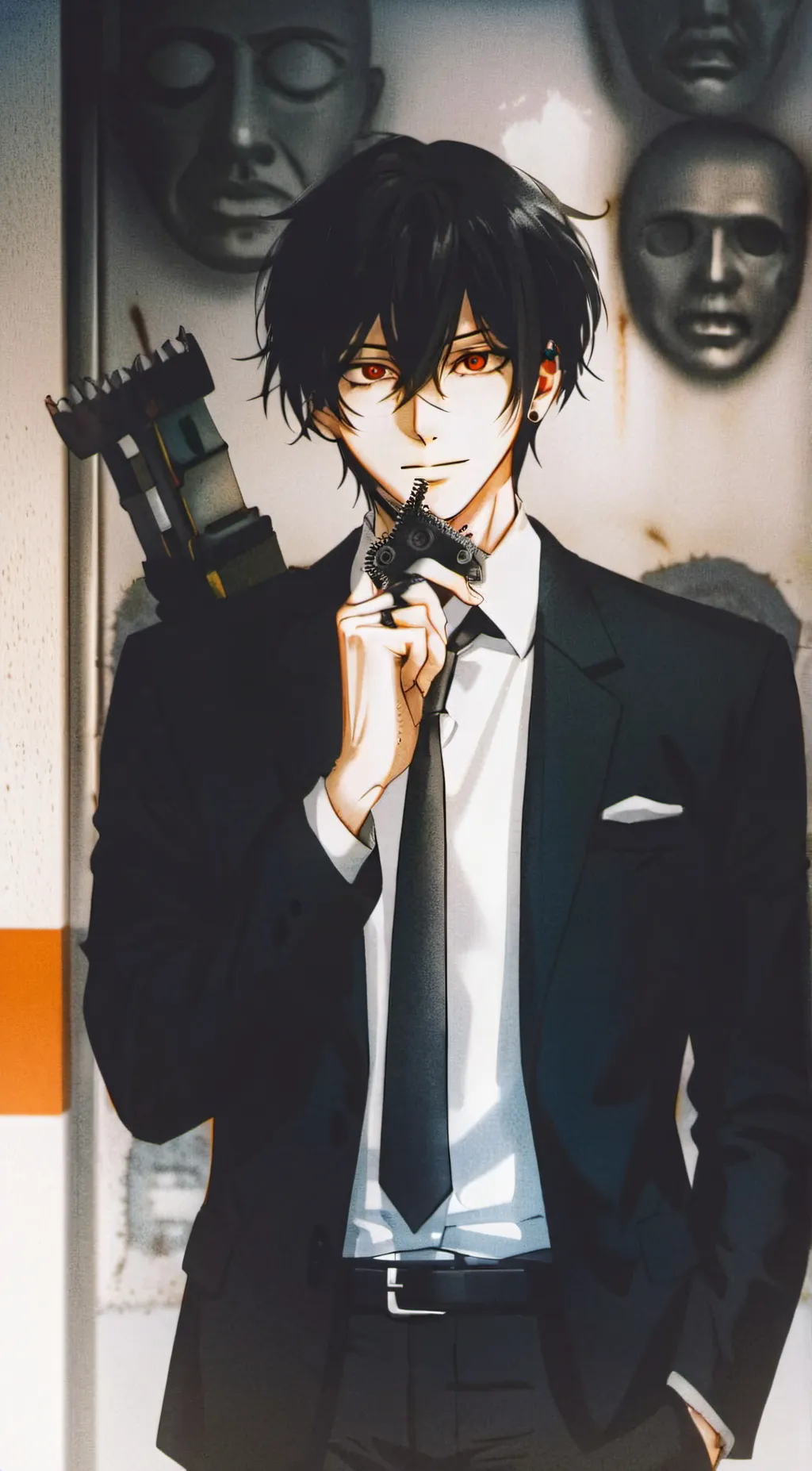 ai character: Chainsaw Man background