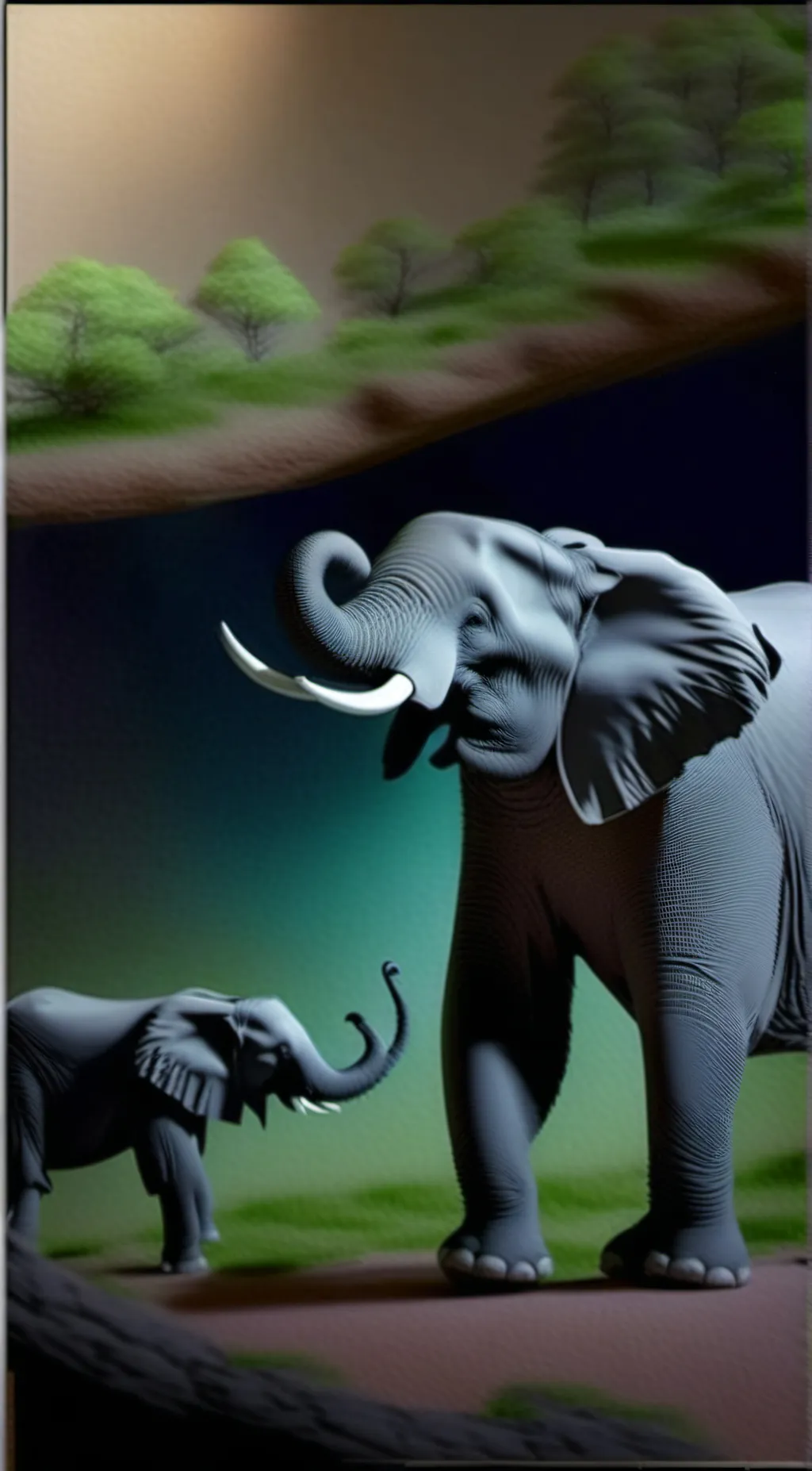 ai character: the amazing circus background