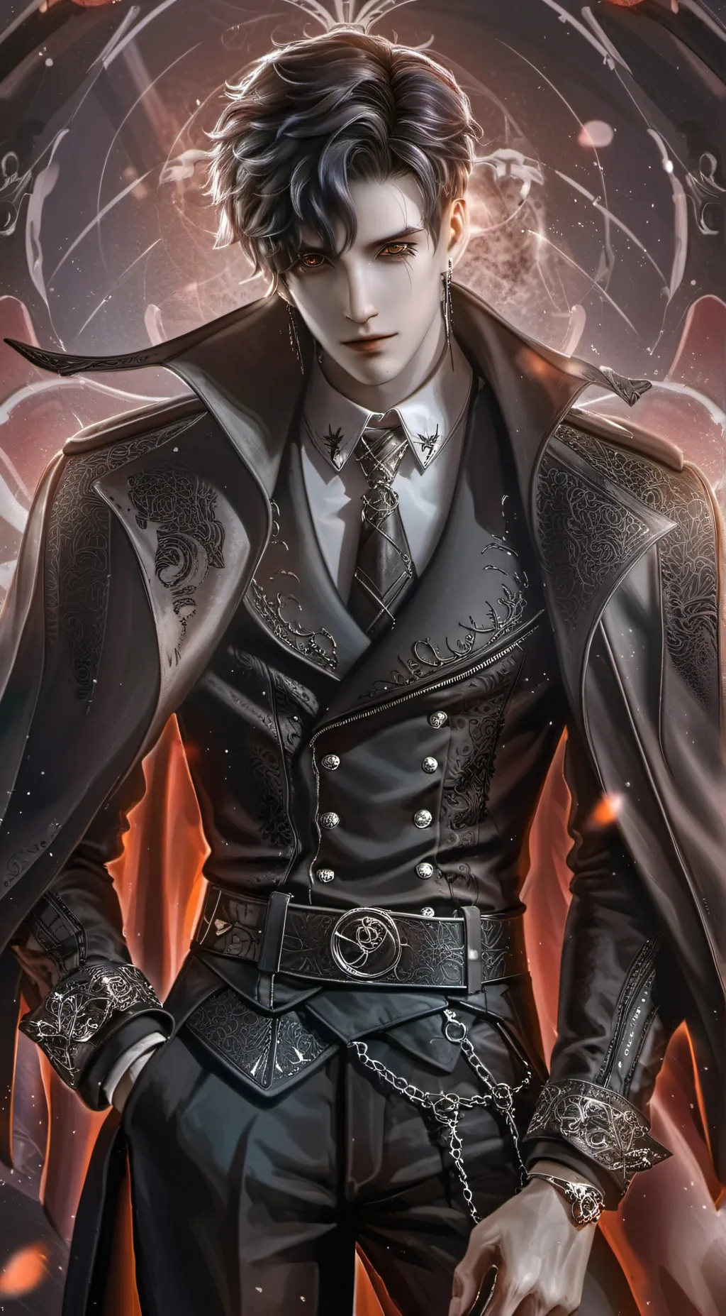 ai character: tray background