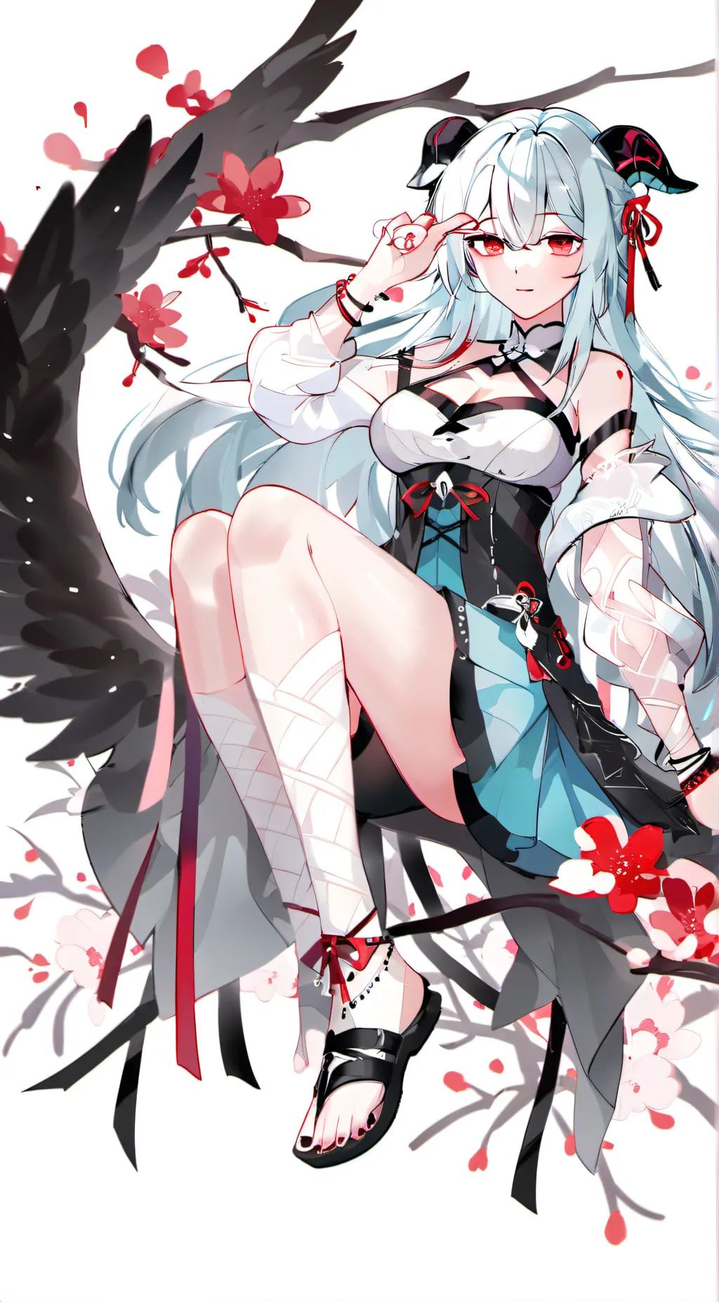ai character: demon girl background