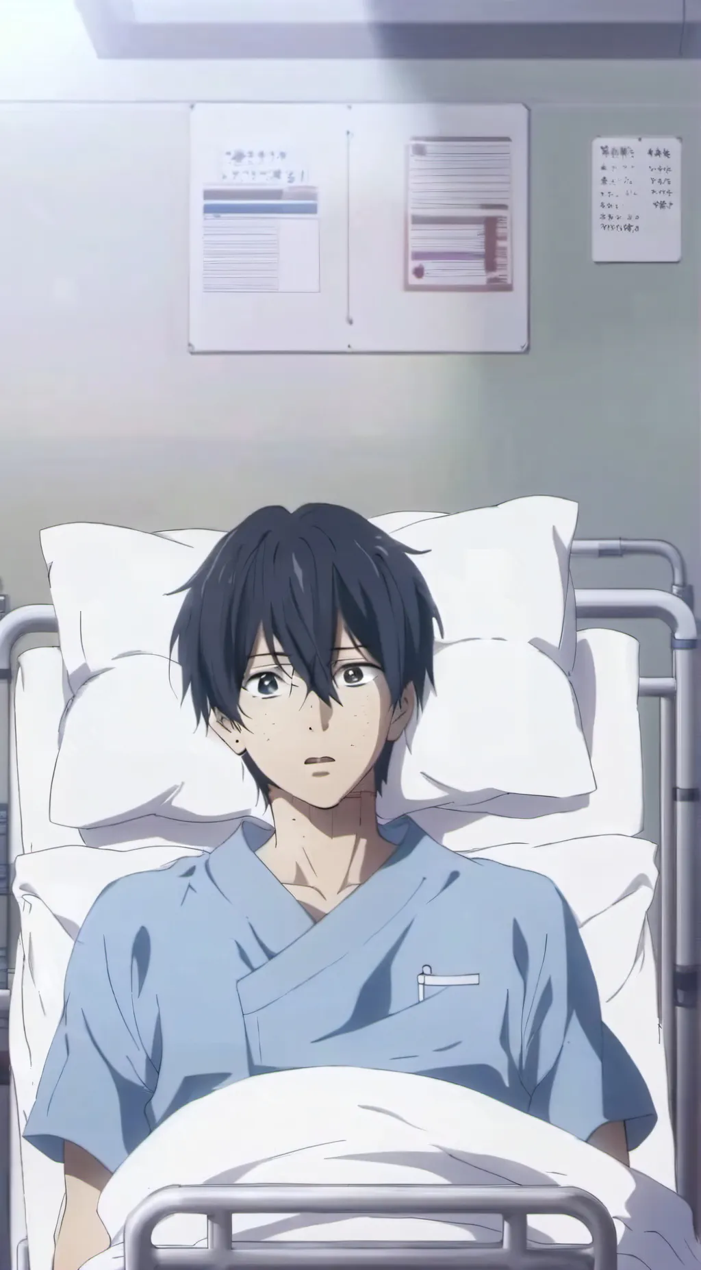 ai character: Class A hospital  background