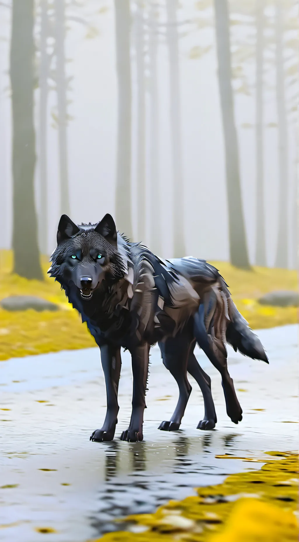 ai character: Midnight  background