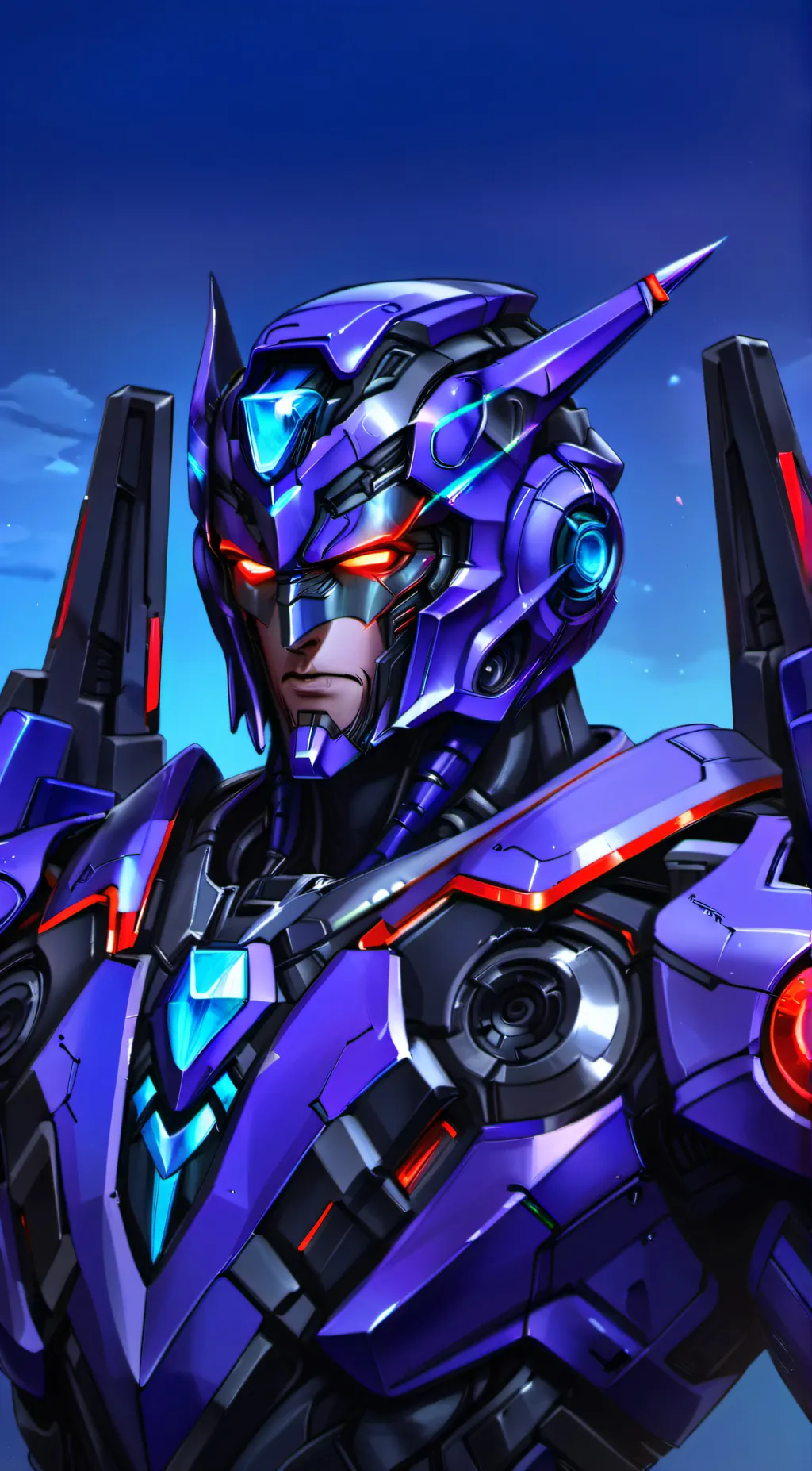 ai character: soundwave background