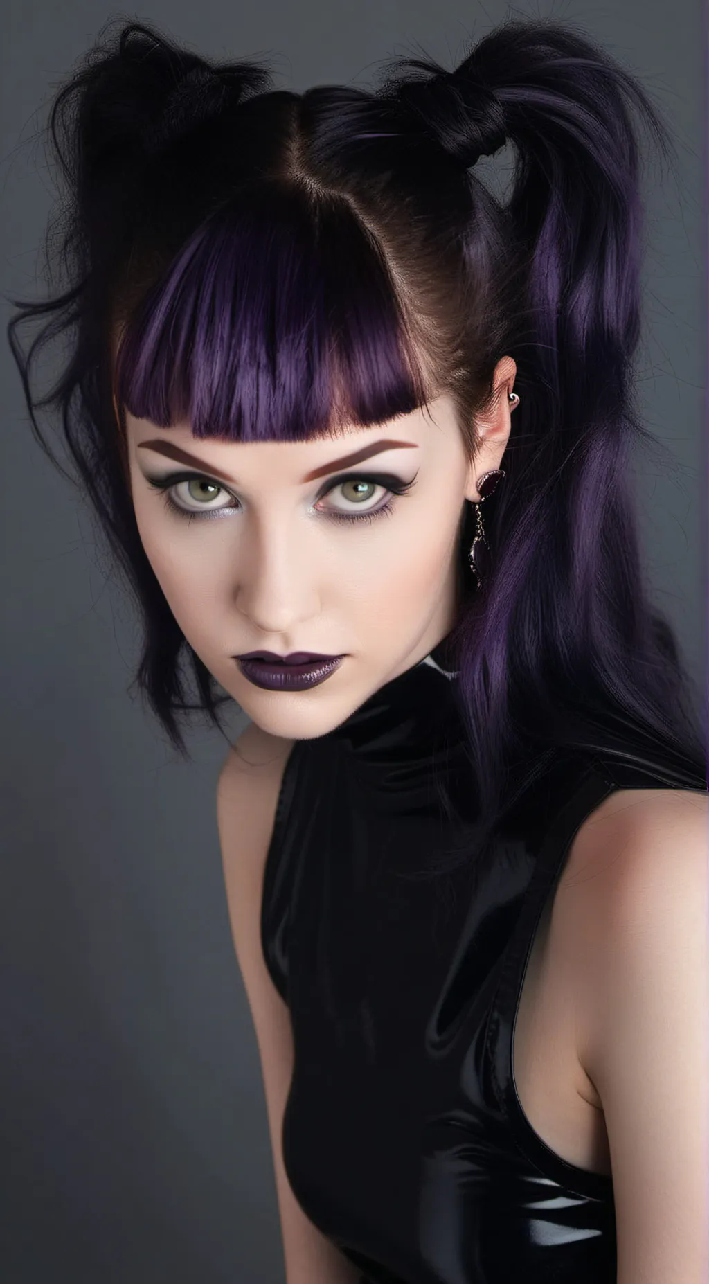 ai character: Violet background