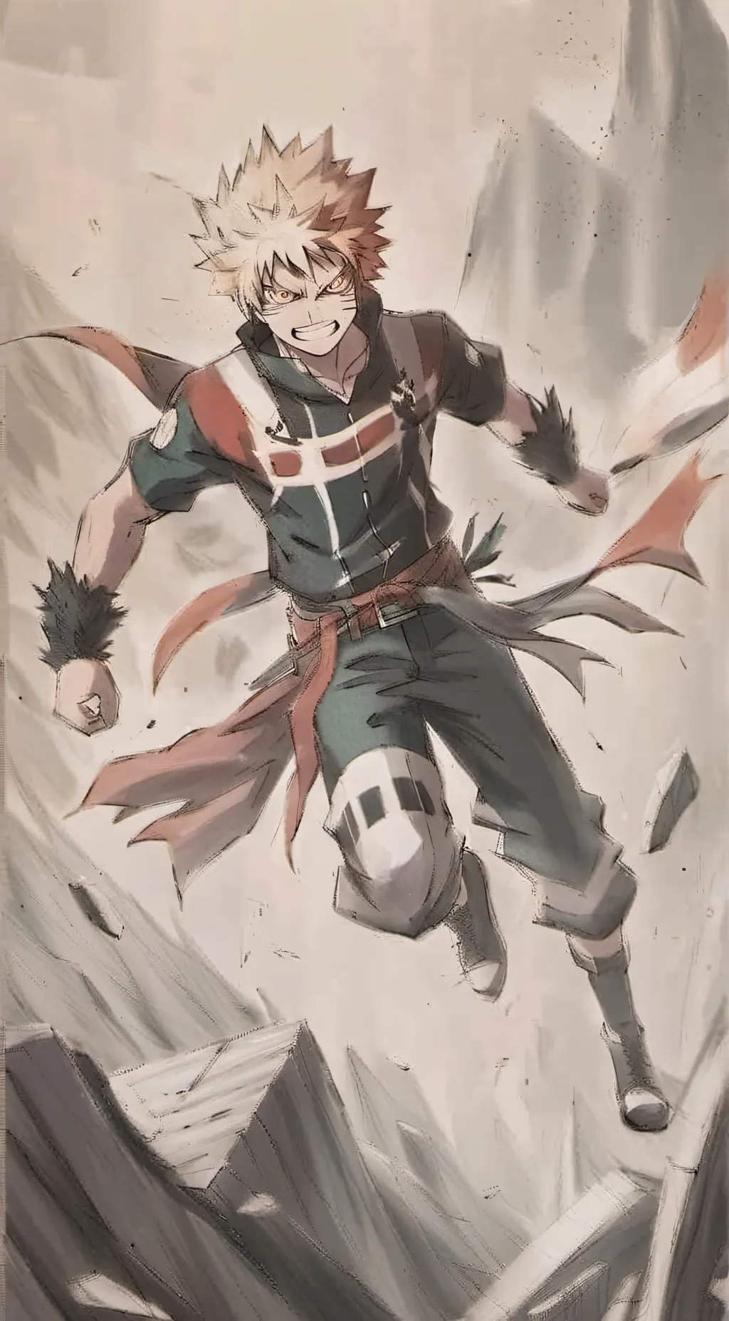 ai character: Bakugo and Deku☆ background