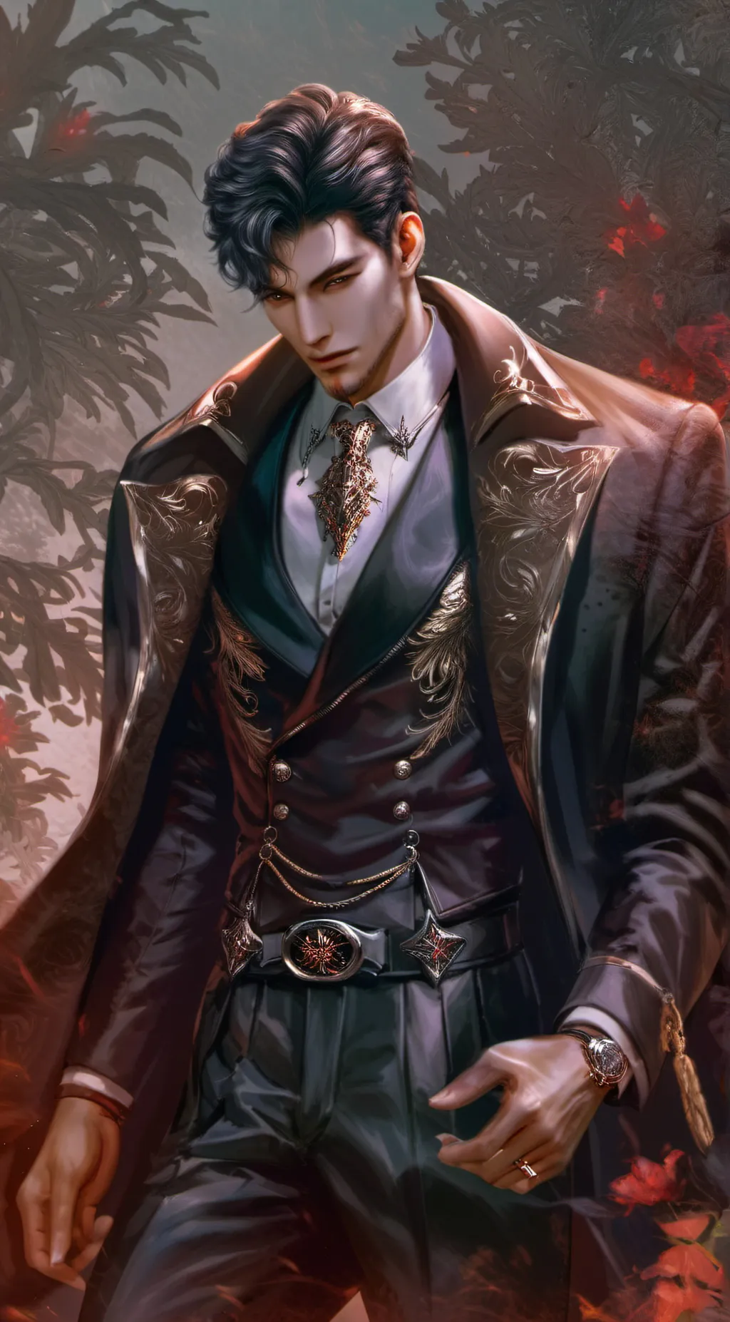 ai character: YEON JU-DAVID IZON background
