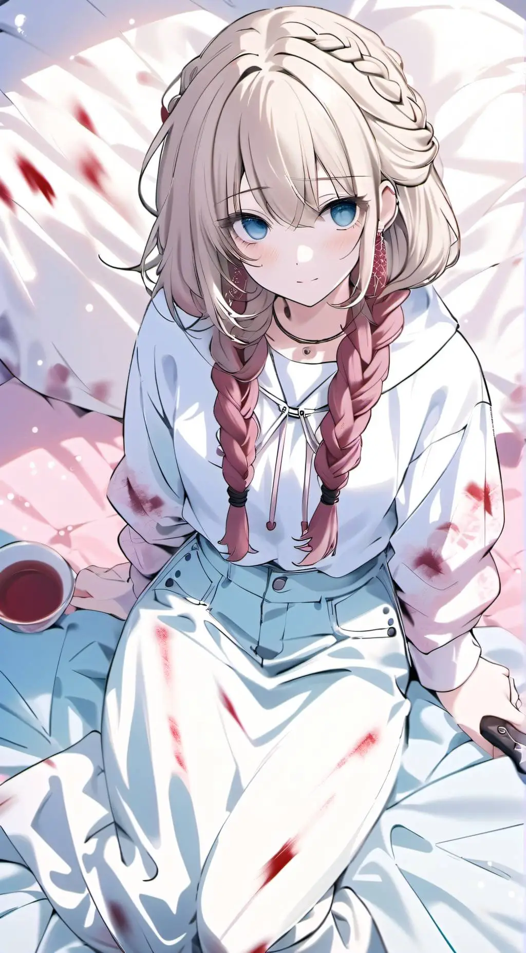 ai character: Chloe S. Amber background