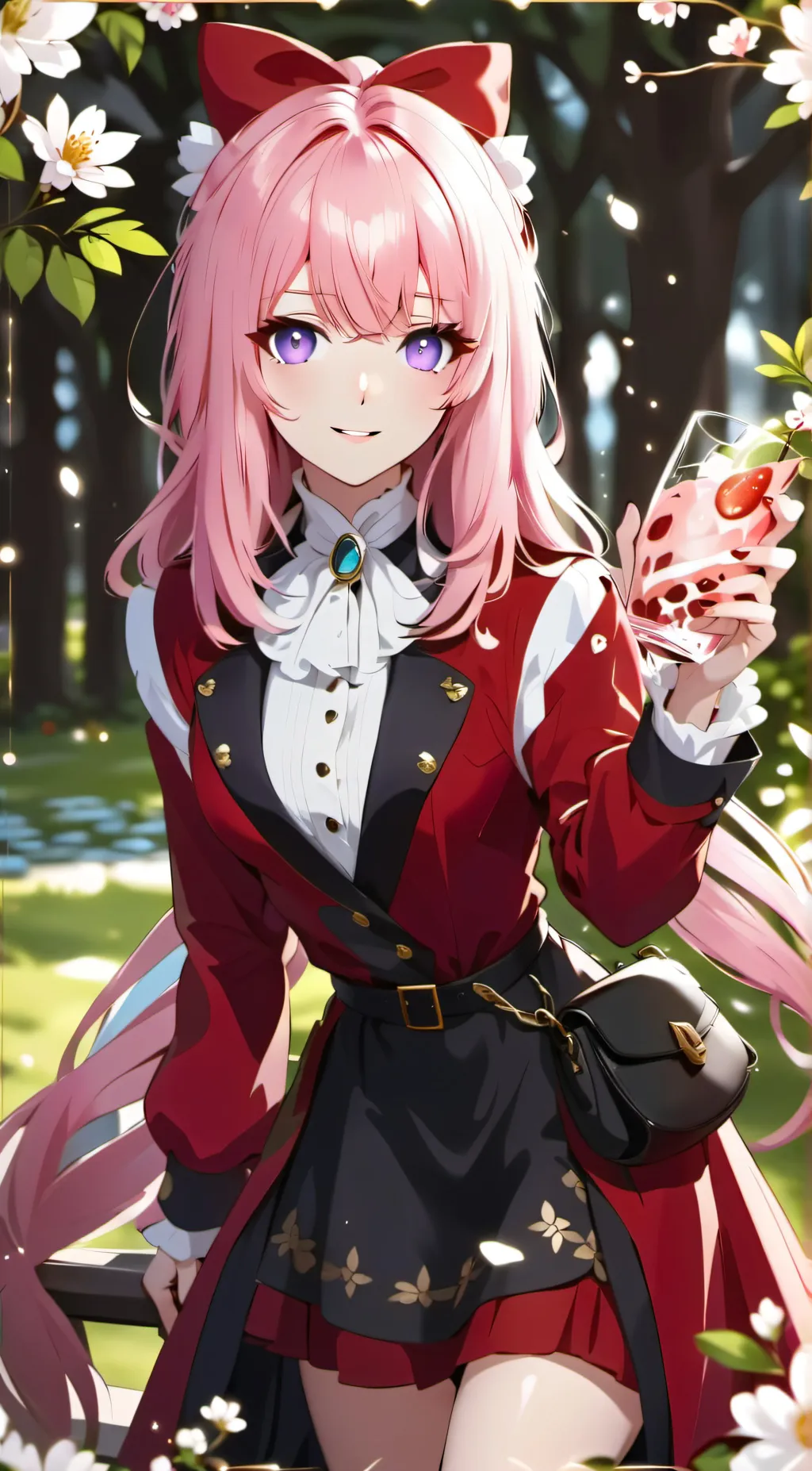 ai character: Violet Smith  background