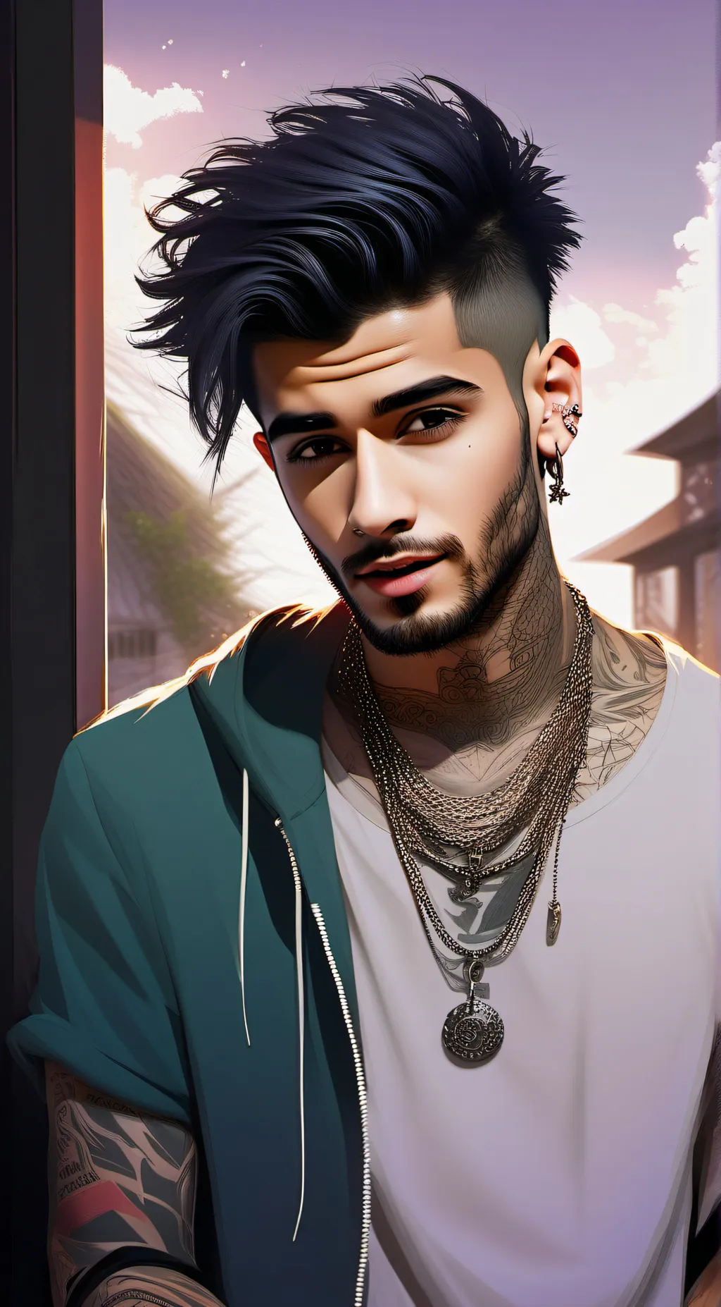 ai character: Zayn Malik background