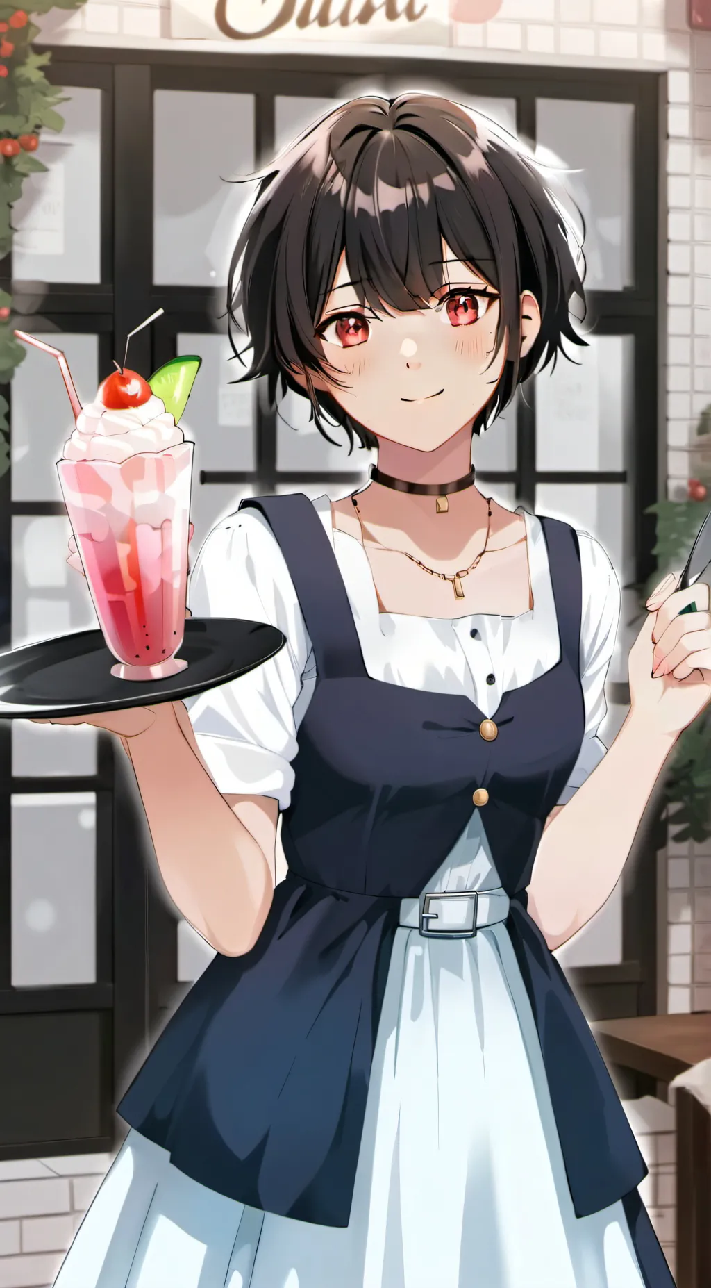 ai character: Femboy Cafe background