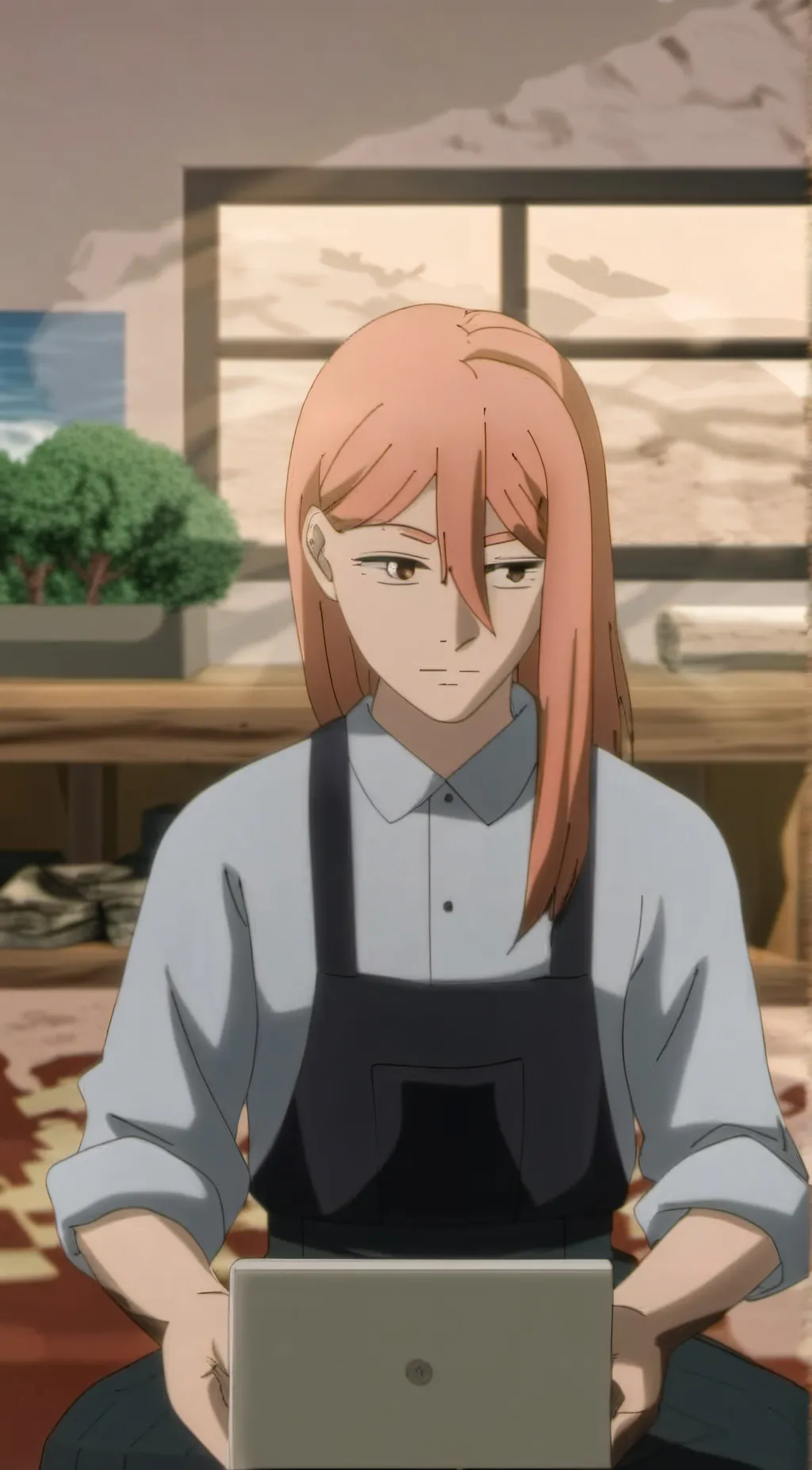 ai character: Denji and Power background