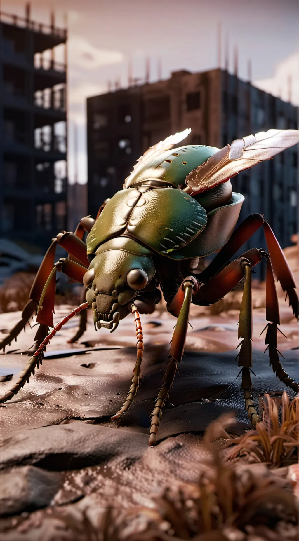 ai character: Flying Rad Roaches background