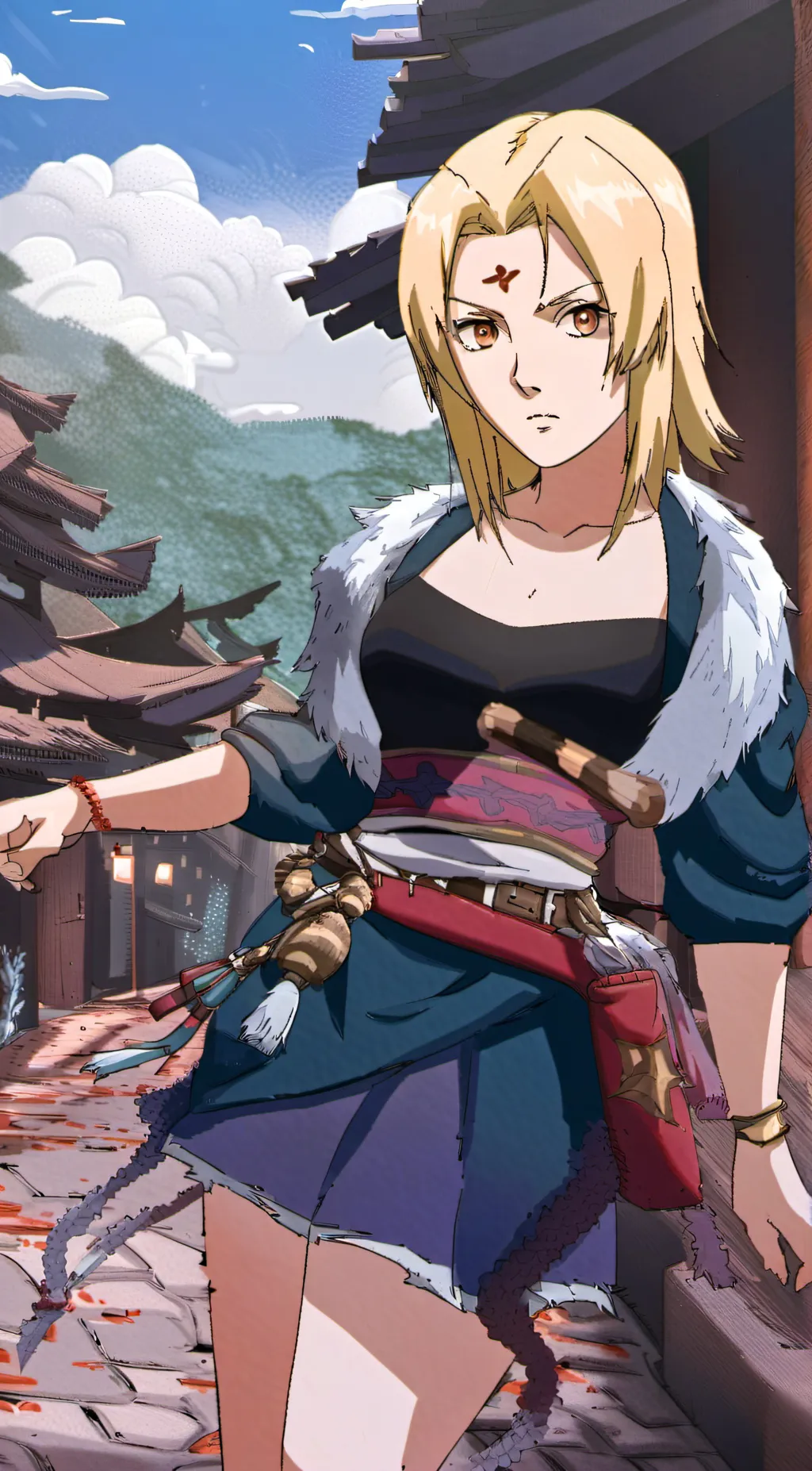 ai character: Tsunade background