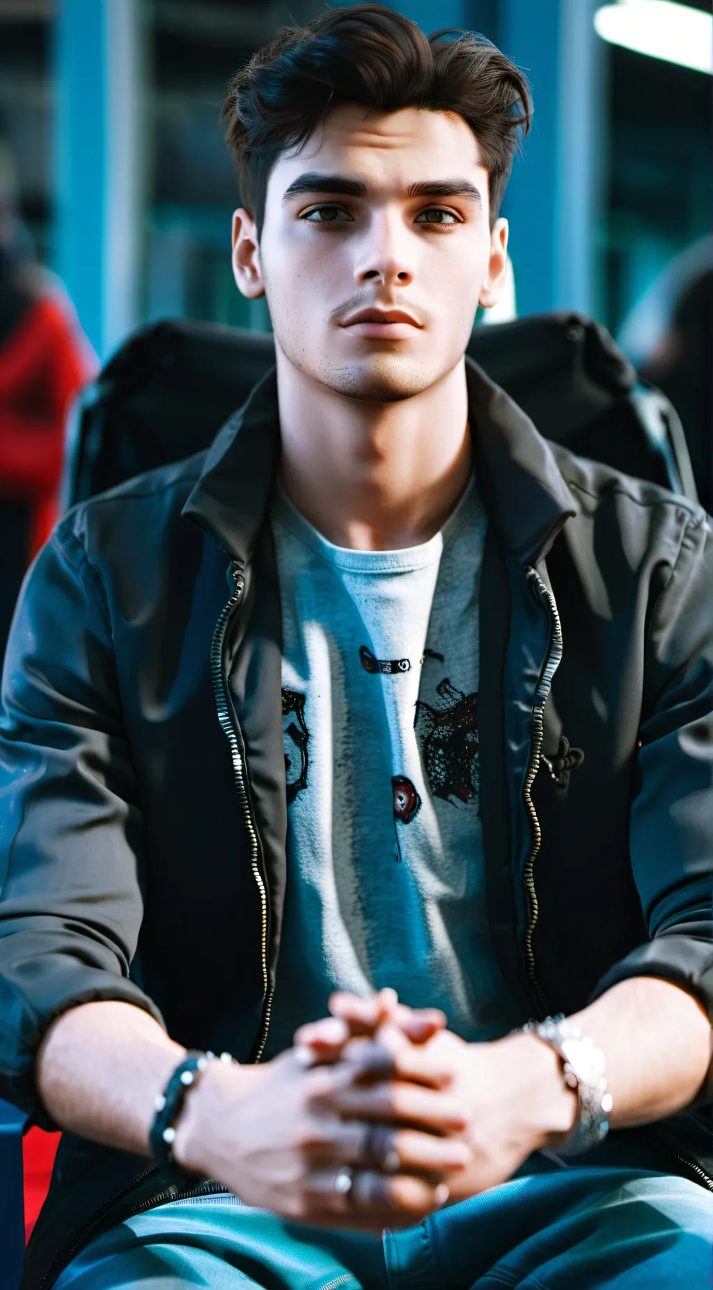 ai character: Hamza background