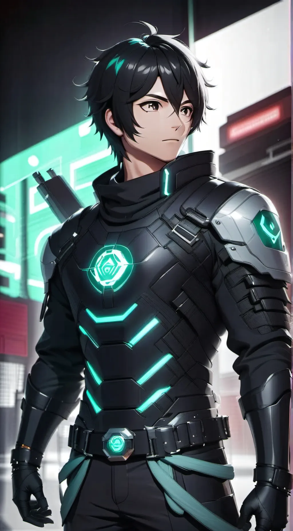 ai character: Ghost background