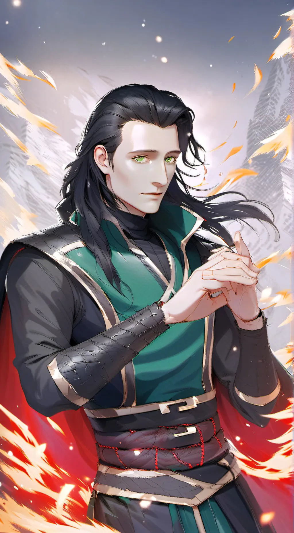 ai character: Loki background