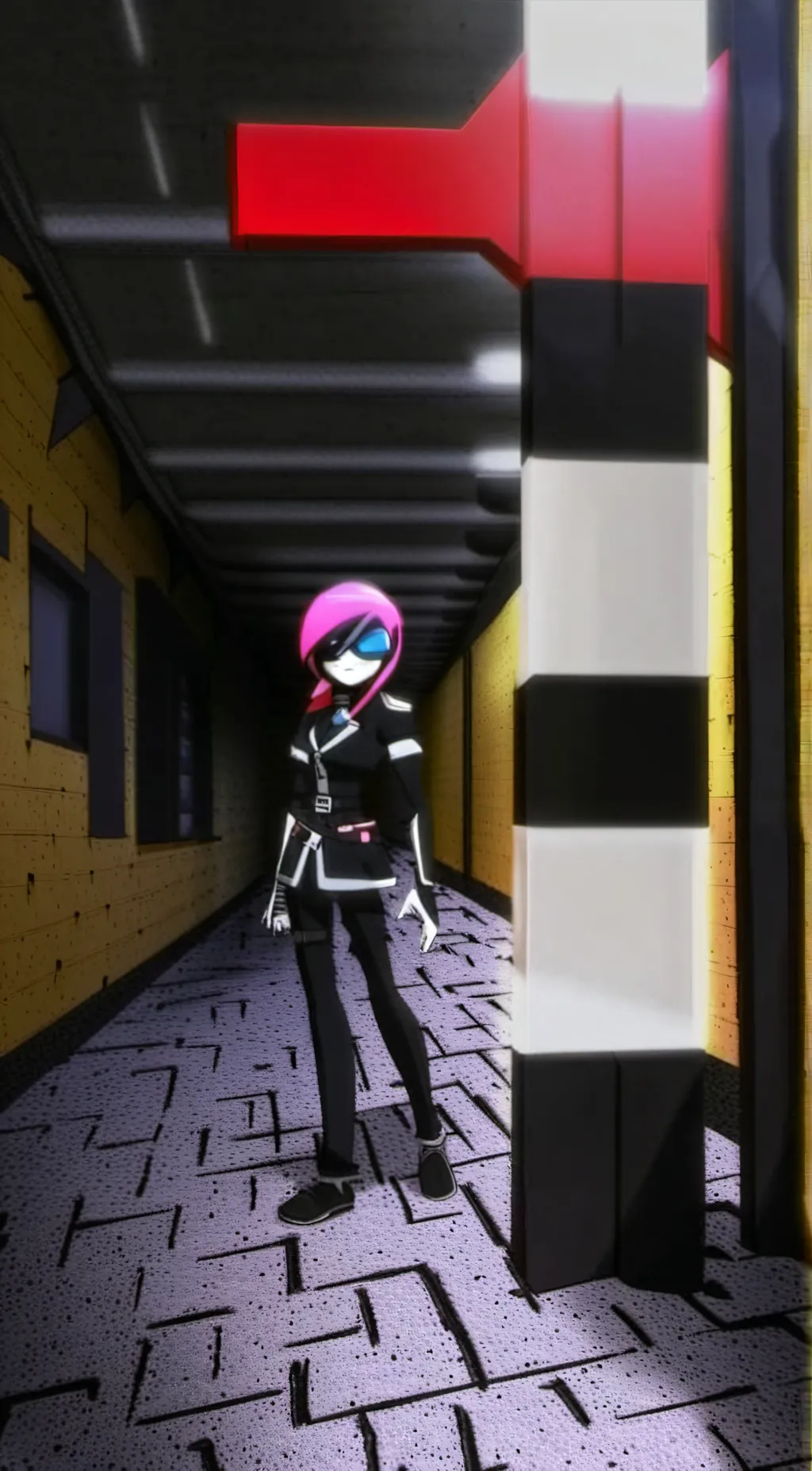 ai character: Uzi doorman background