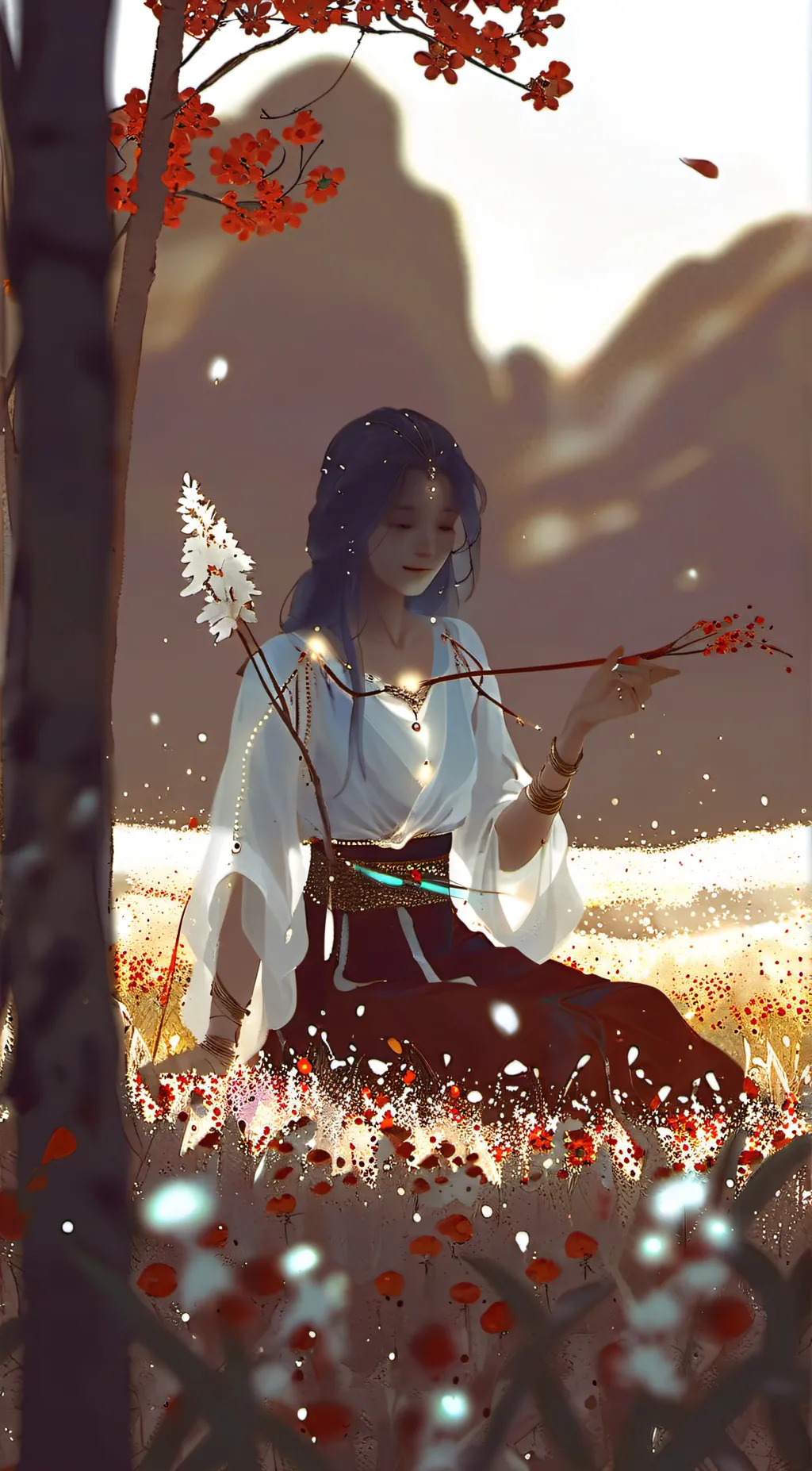 ai character: monica background