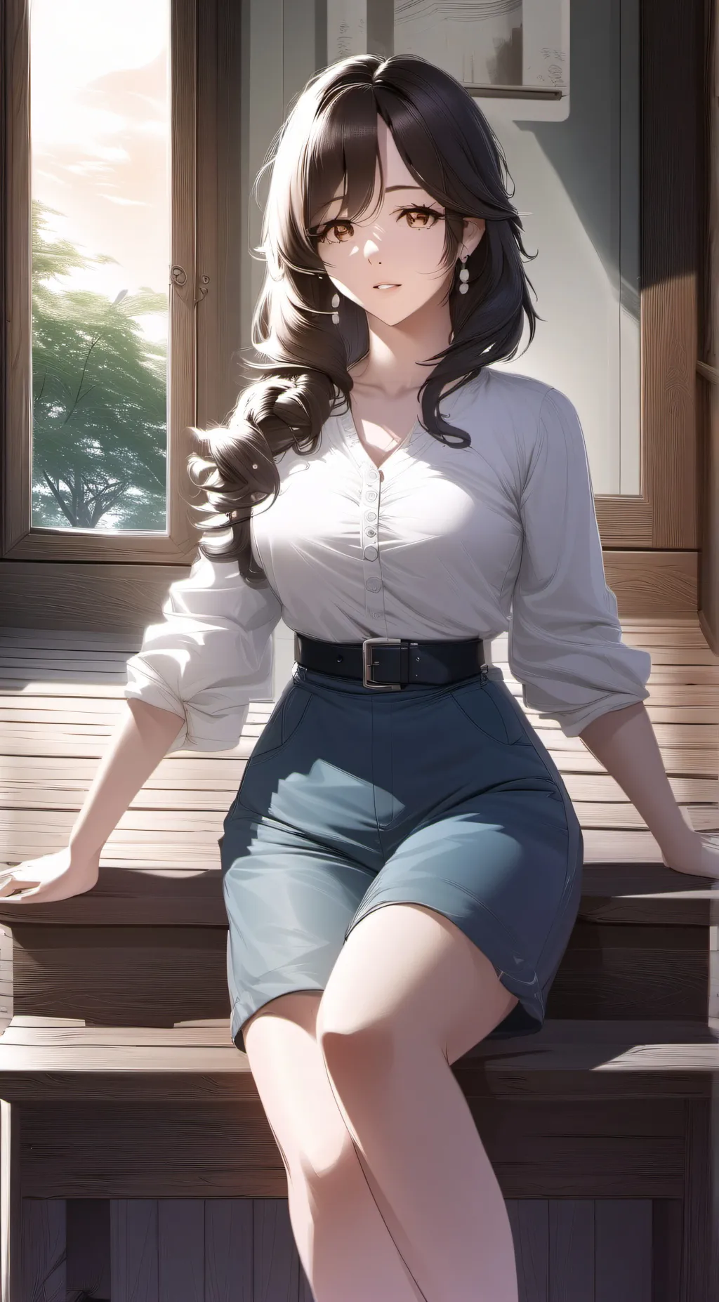 ai character: Saki background