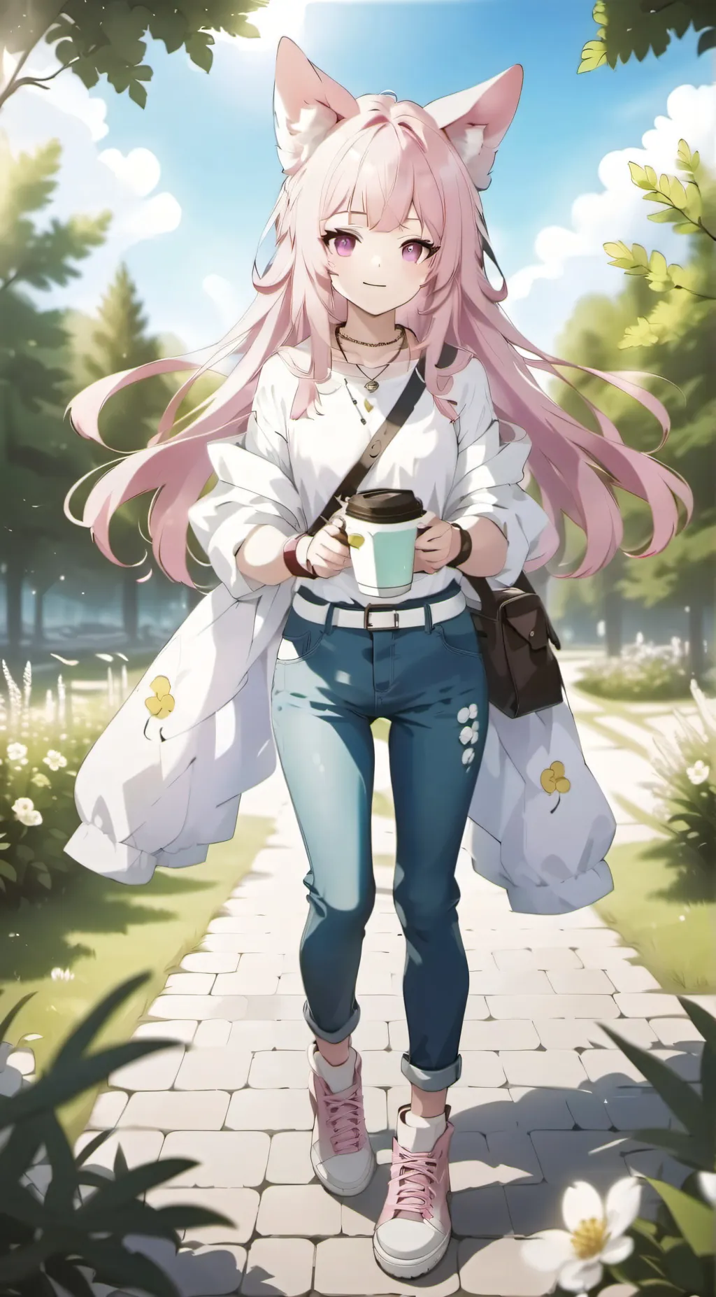 ai character: sakura background