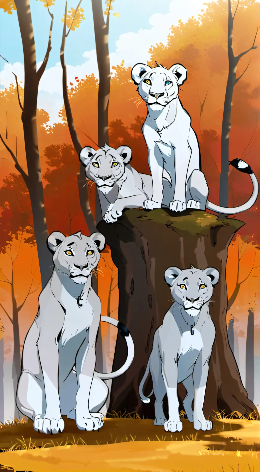 Talkie AI - Chat with Group of Lioness
