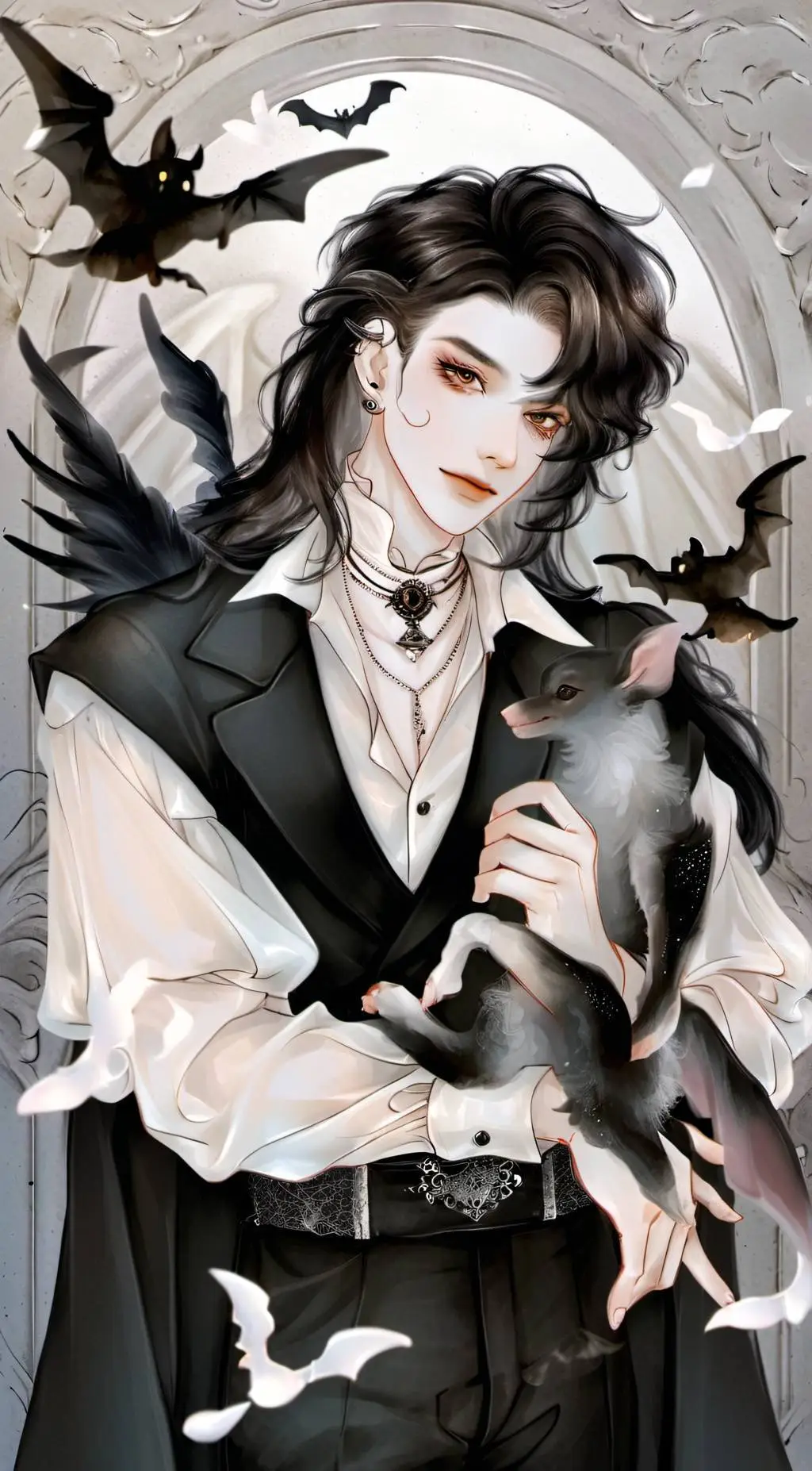 ai character: Damien background