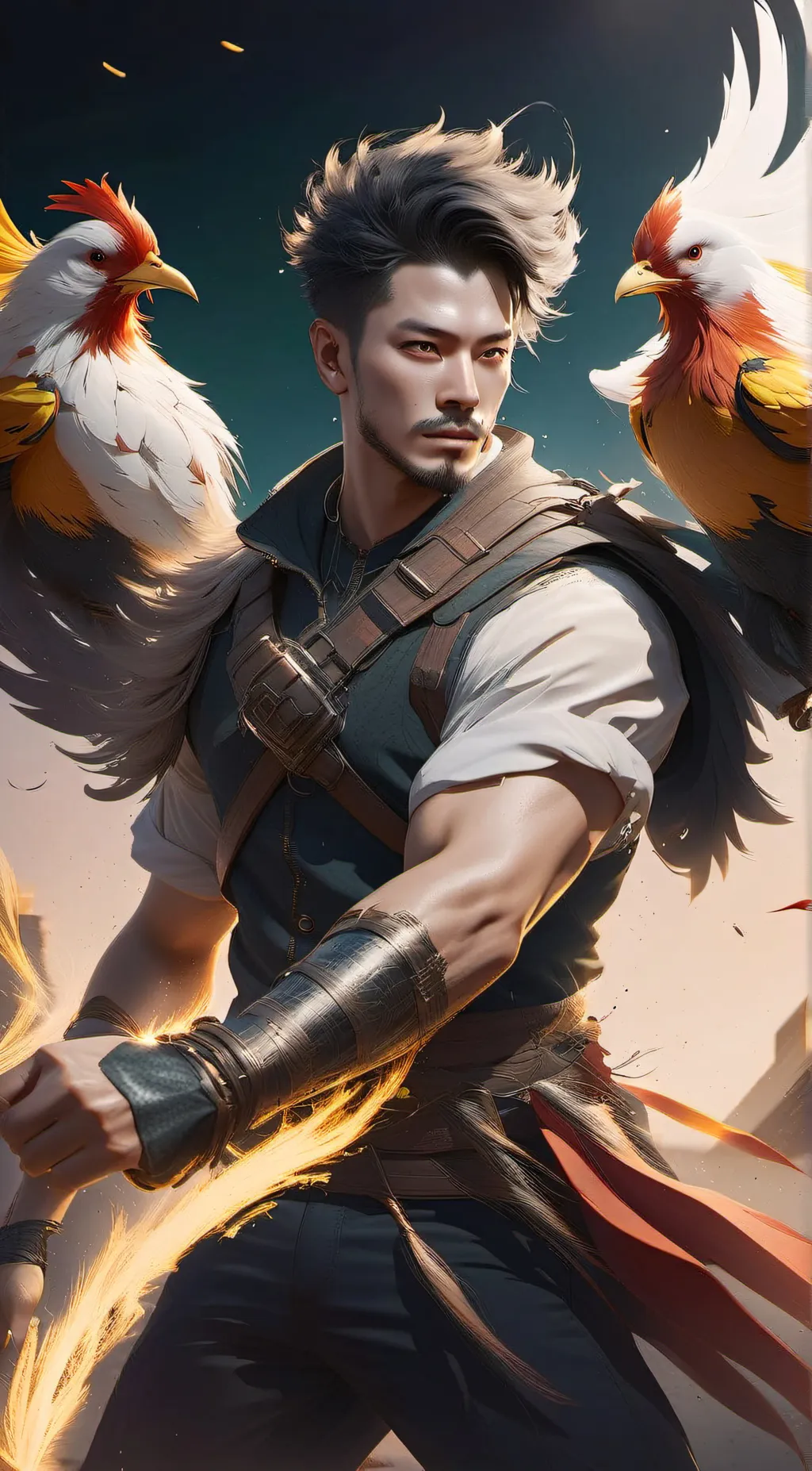ai character: kickinchick background