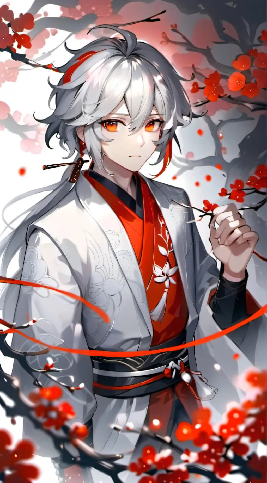 ai character: Kaedehara Kazuha  background
