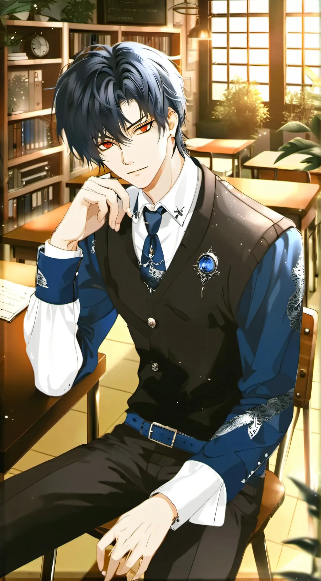 ai character: Derek background