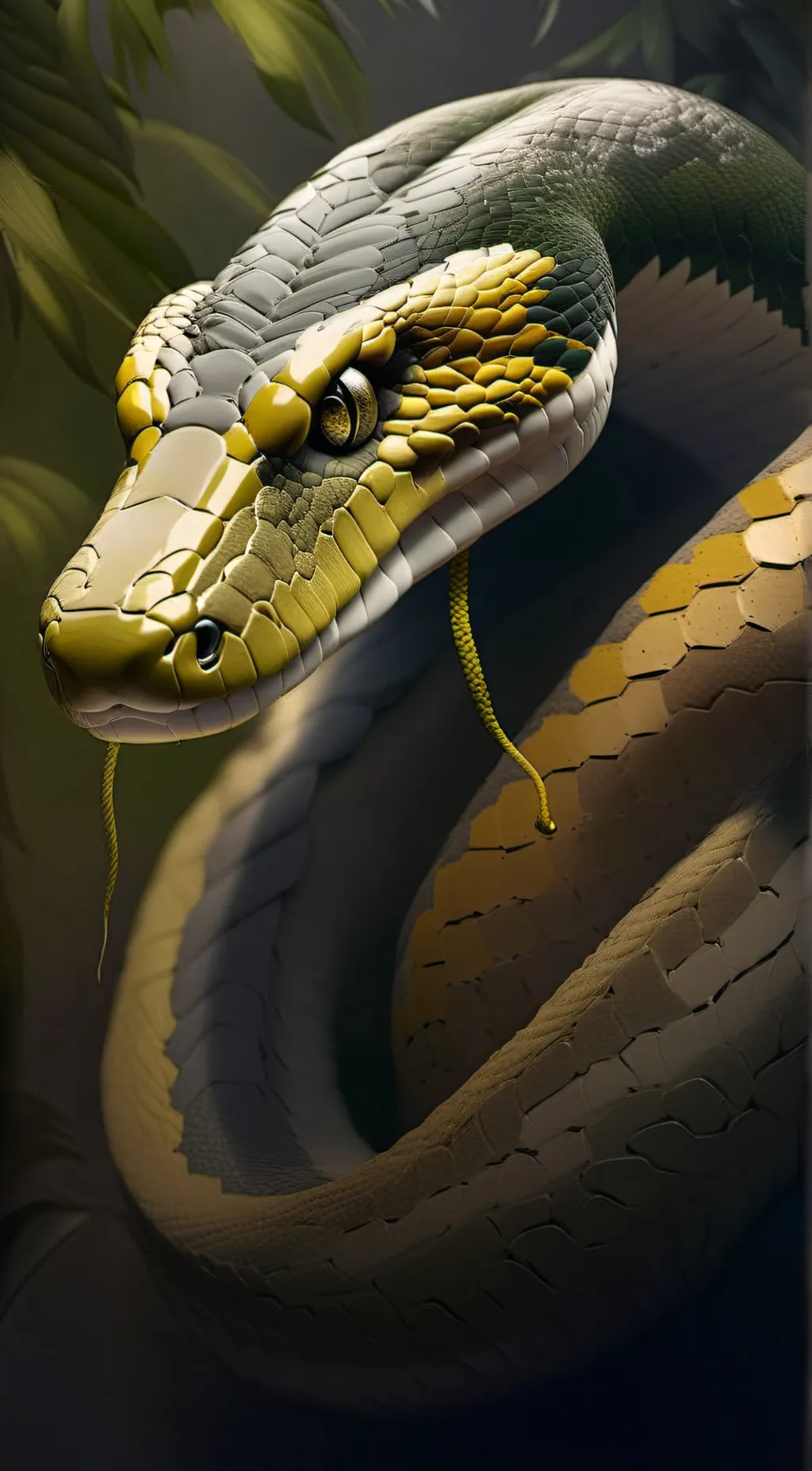 ai character: pet snake background